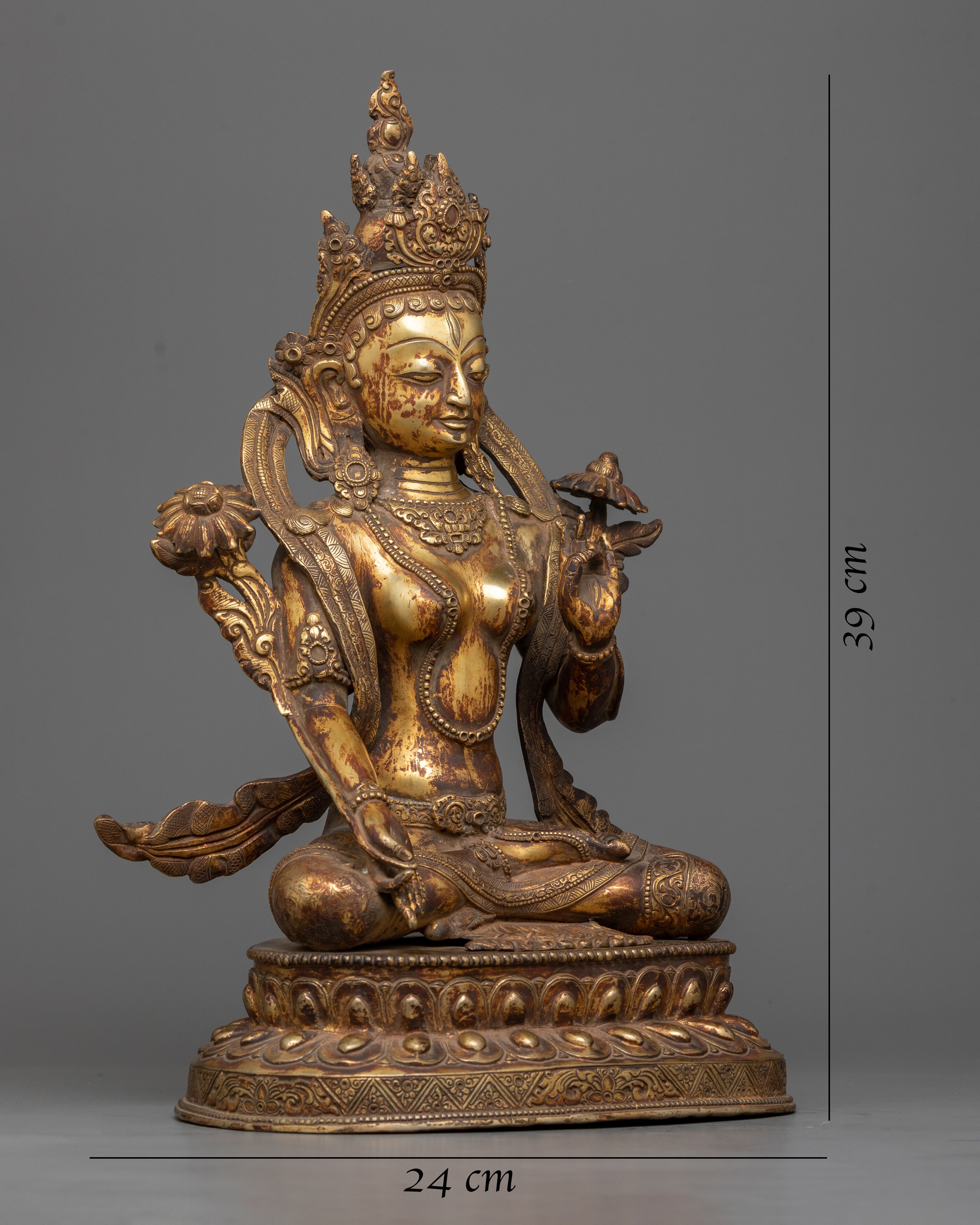 white-tara-antique statue