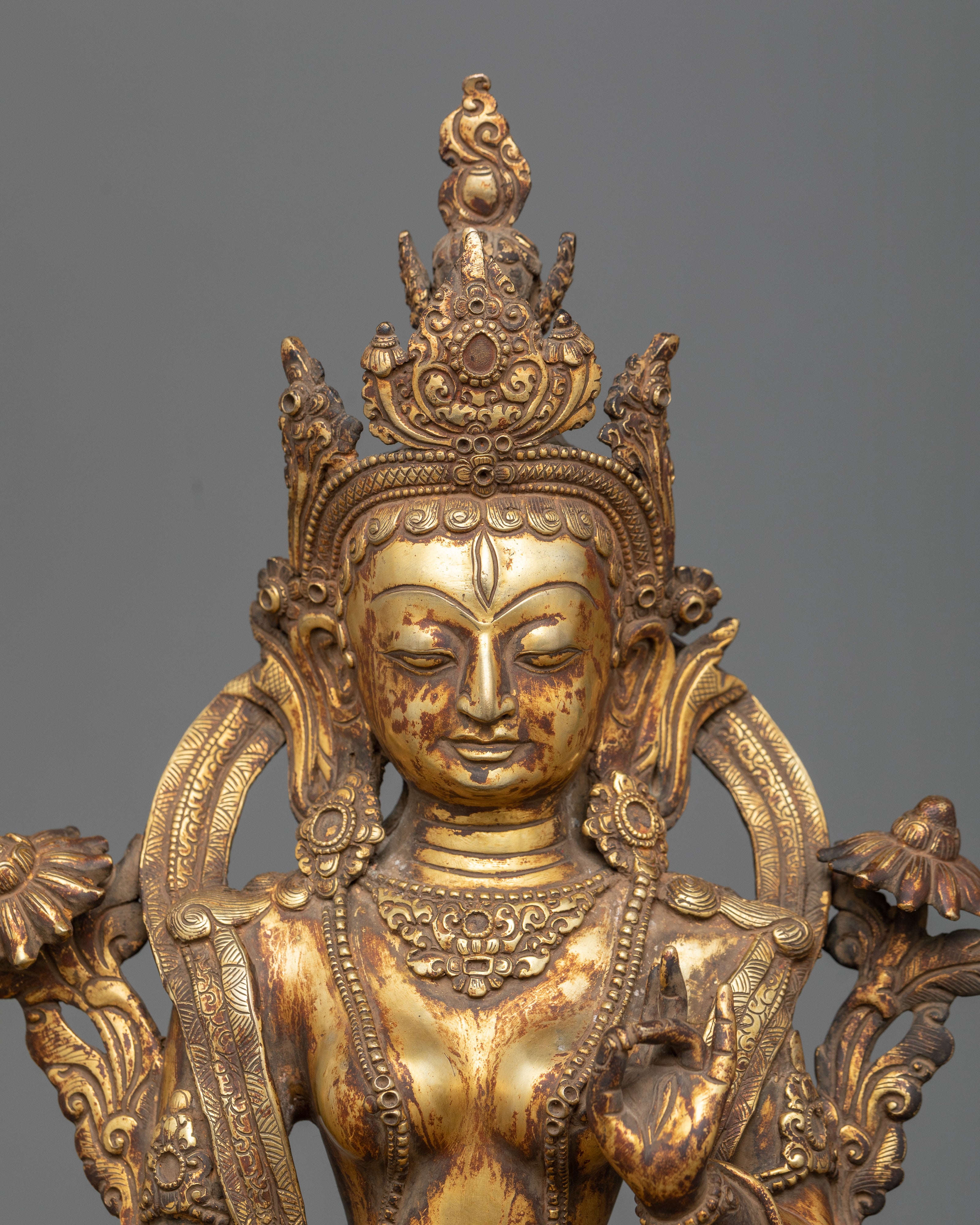 white-tara-antique statue