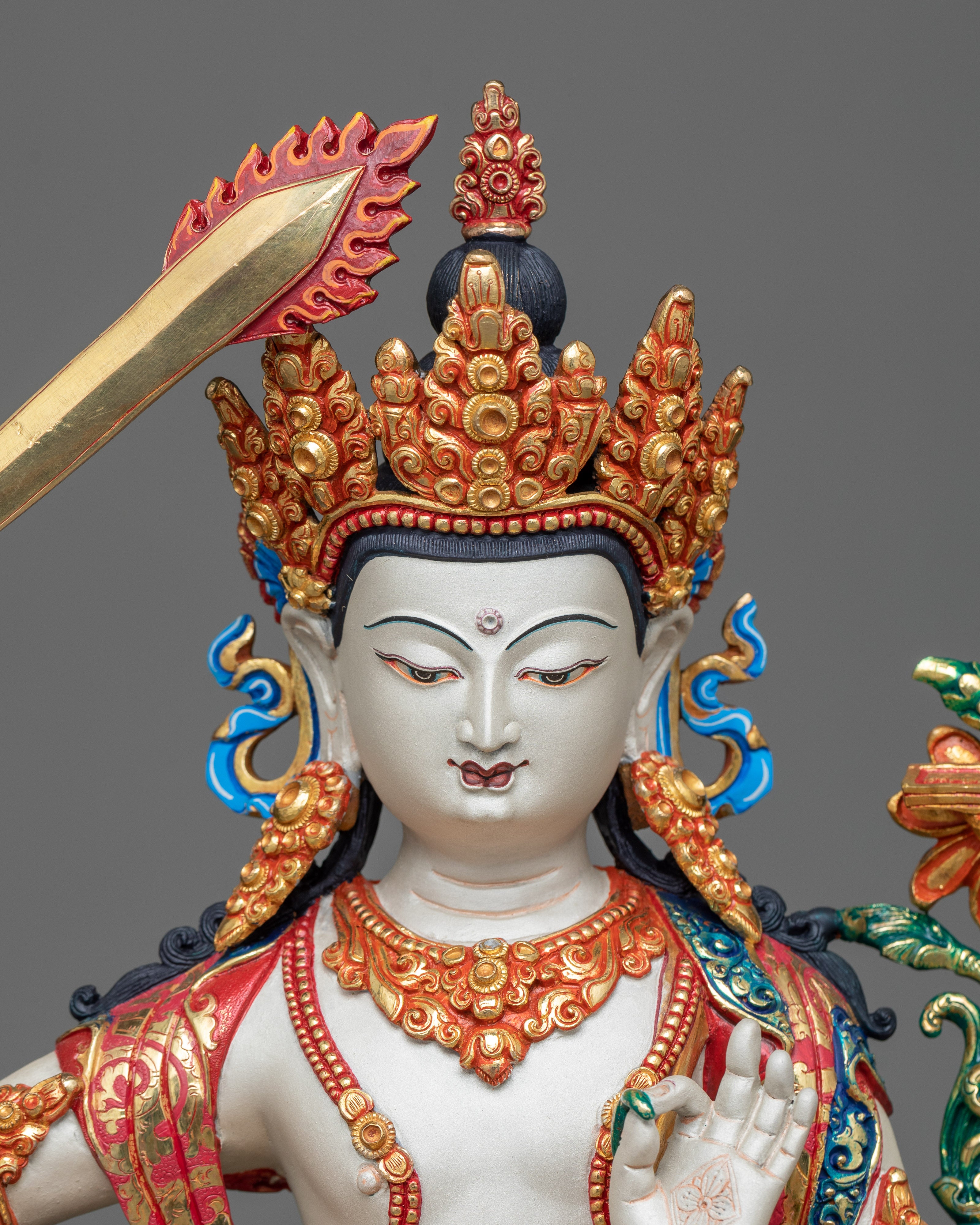 tibetan manjushri statue