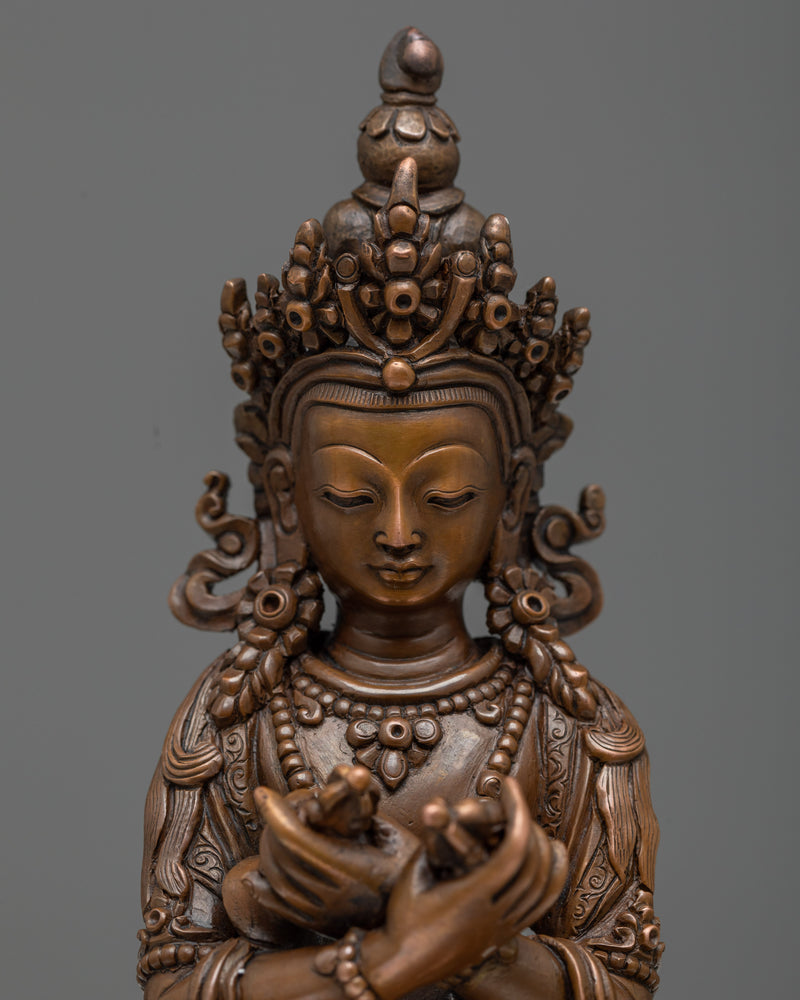 vajradhara-buddha oxidized sculpture