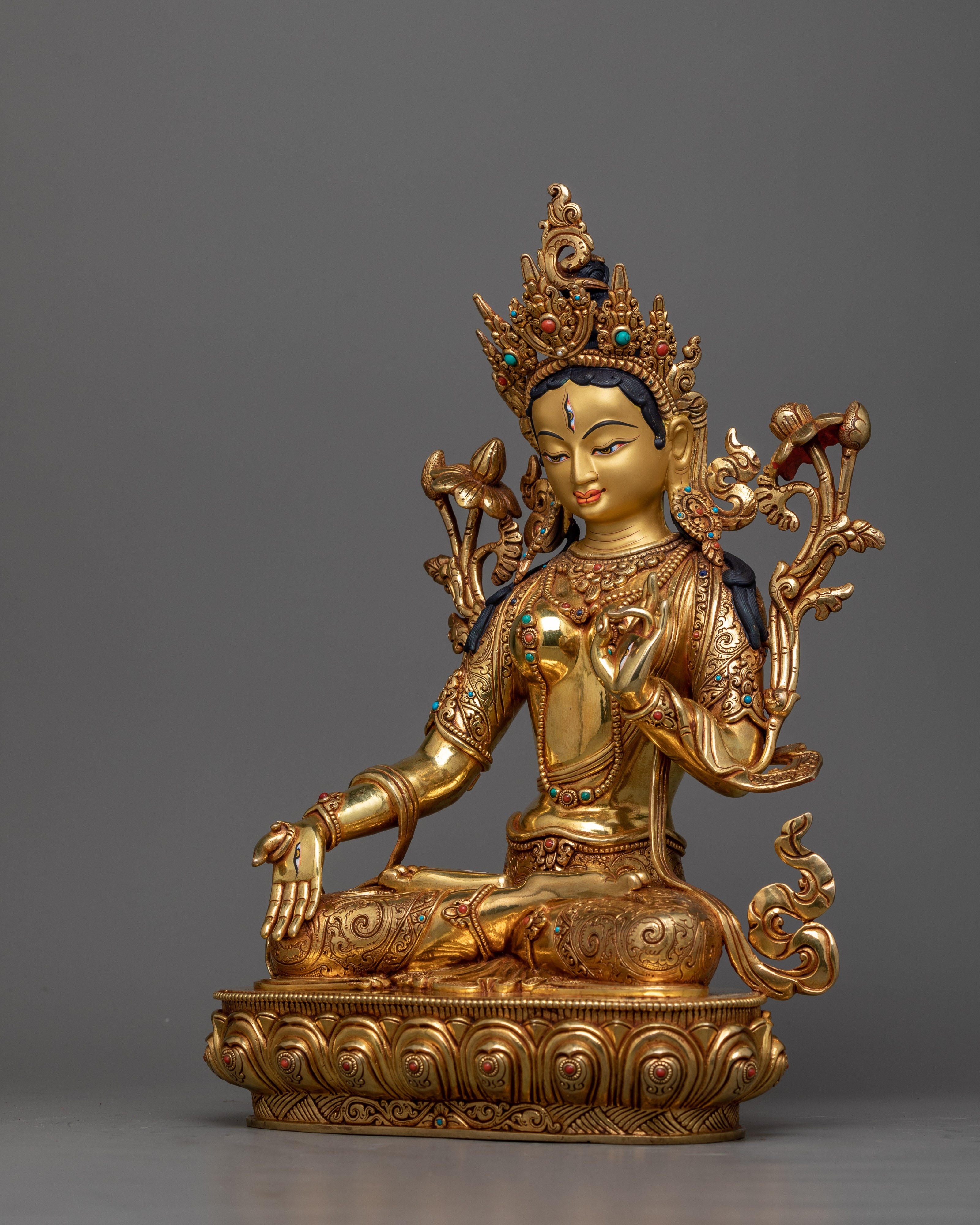 Seven eyed goddess white-tara