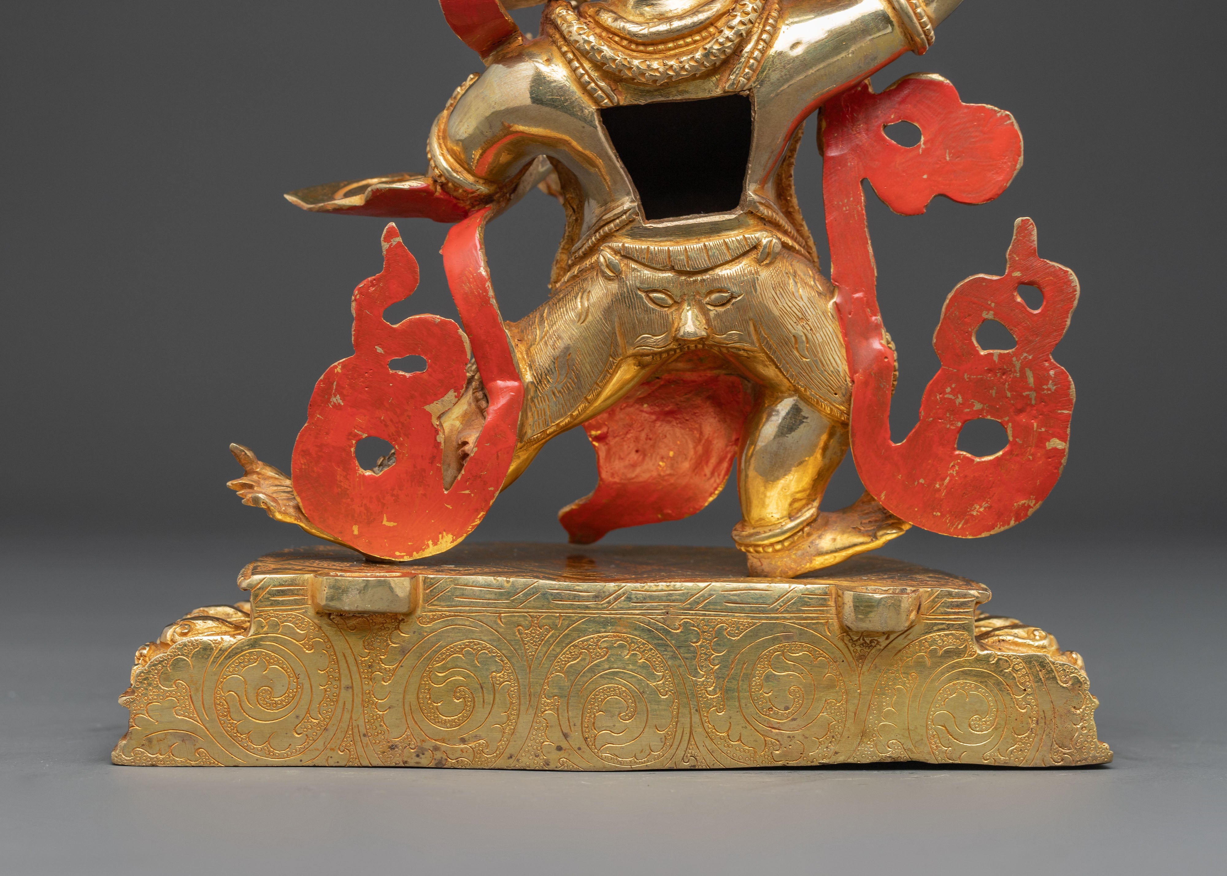 Vajrapani Gold Gilded Statue: Protector of the Buddha