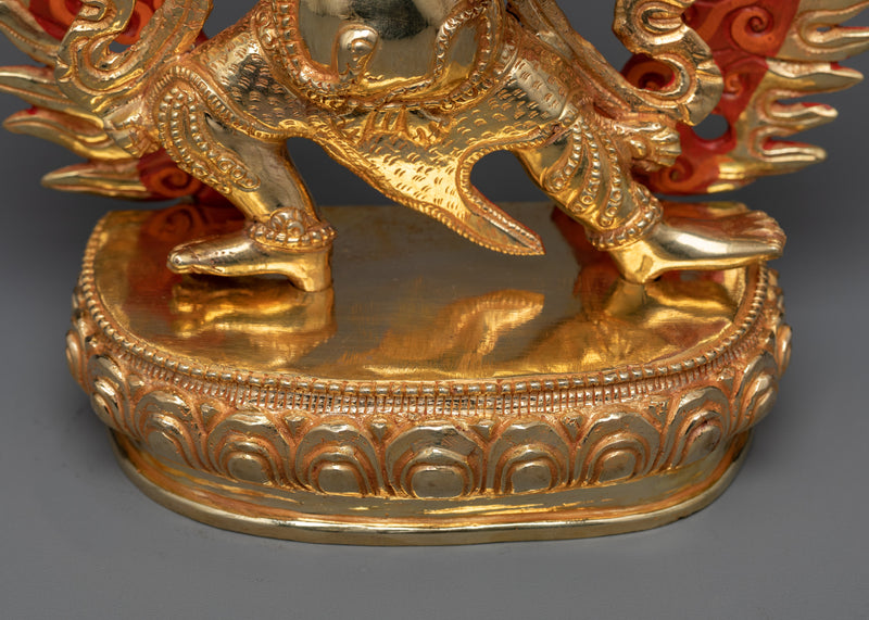 Phật Vajrapani Statue in 24K Gold | A Symbol of Divine Power and Protection