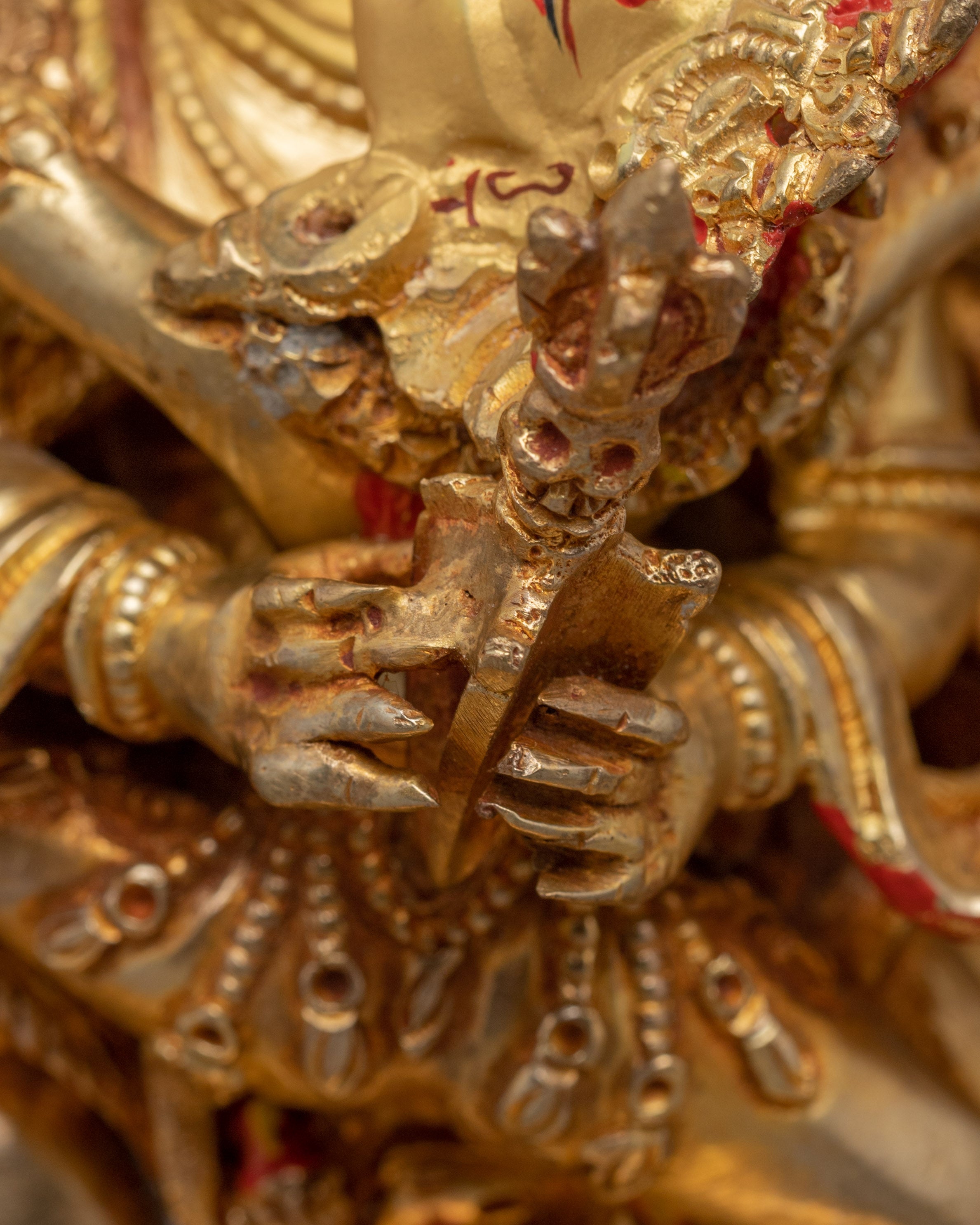 Handmade Vajrakilaya Copper Statue | Fierce Protector of Dharma