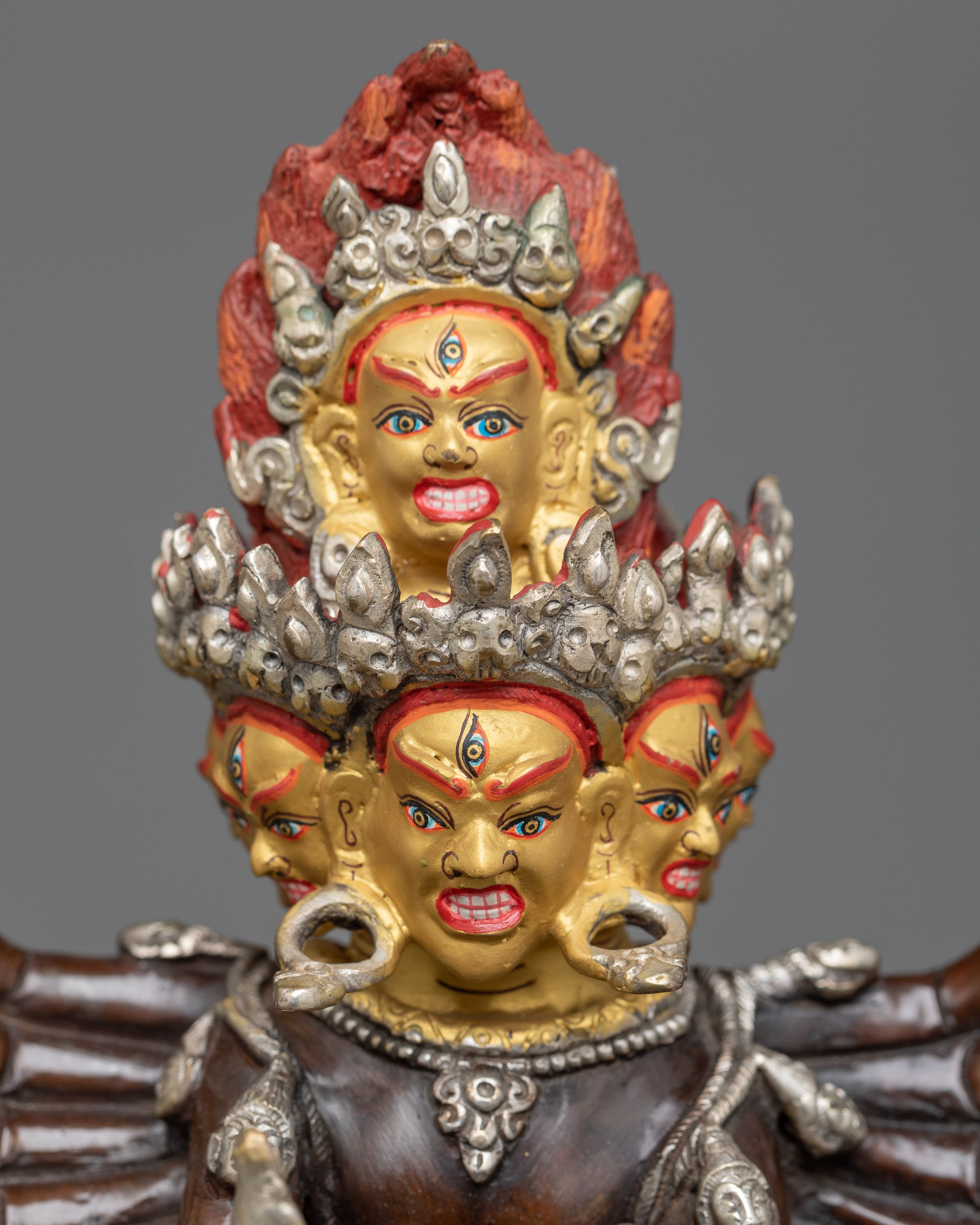 Hevajra Statue in Silver | A Symbol of Tantric Enlightenment in Vajrayana Buddhism