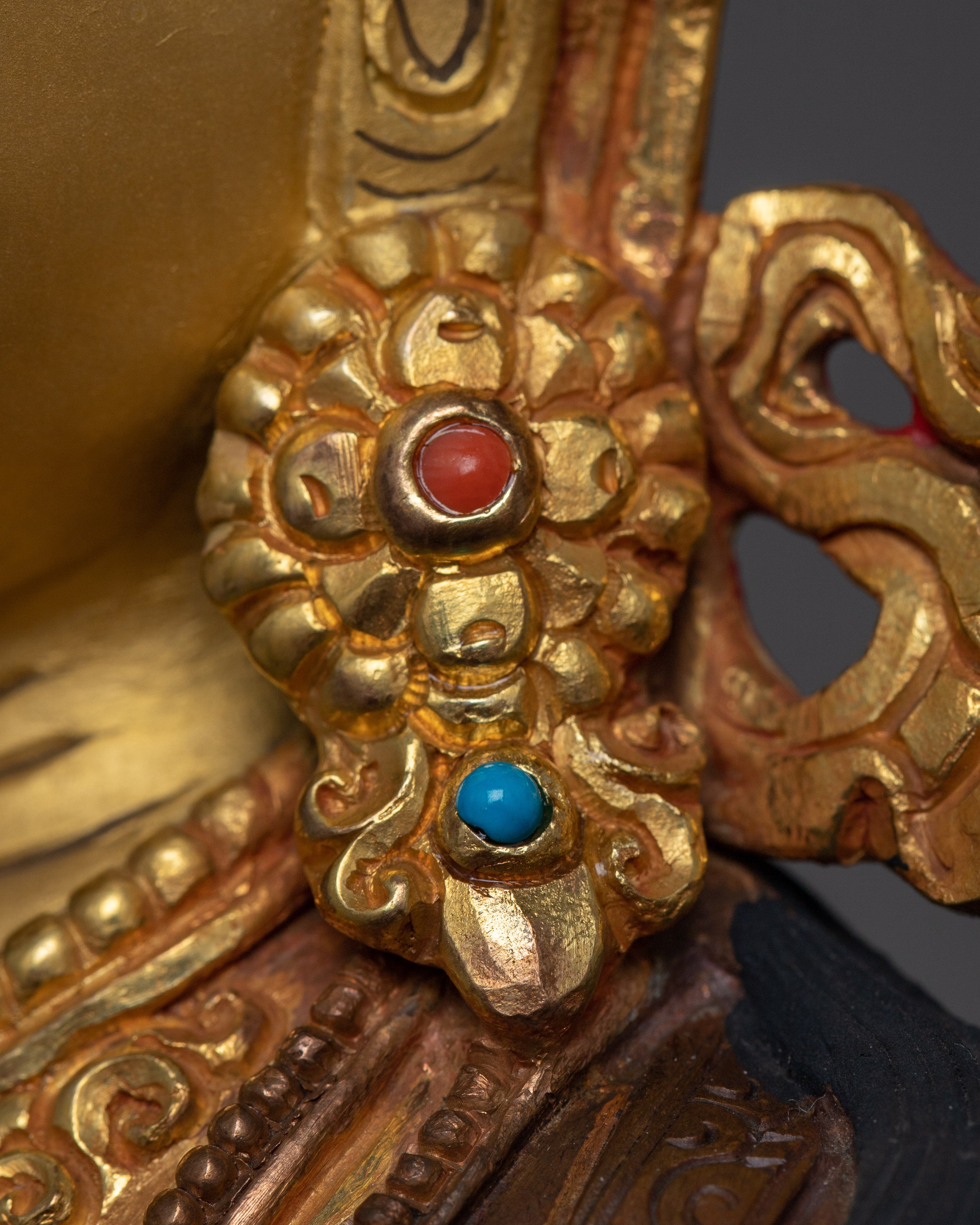 Copper White Tara Statue in 24K Gold | A Symbol of Compassion and Healing