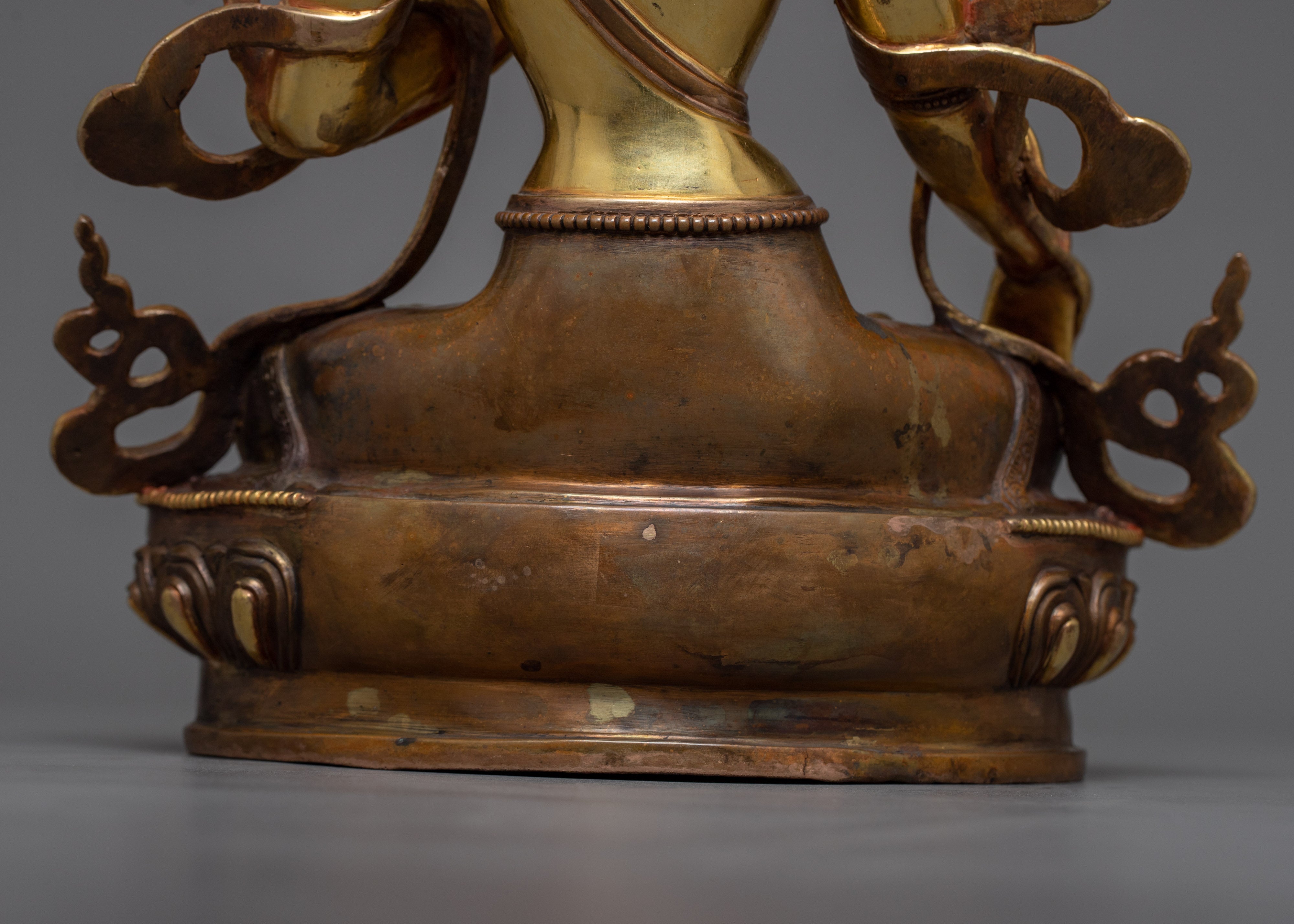 Copper White Tara Statue in 24K Gold | A Symbol of Compassion and Healing