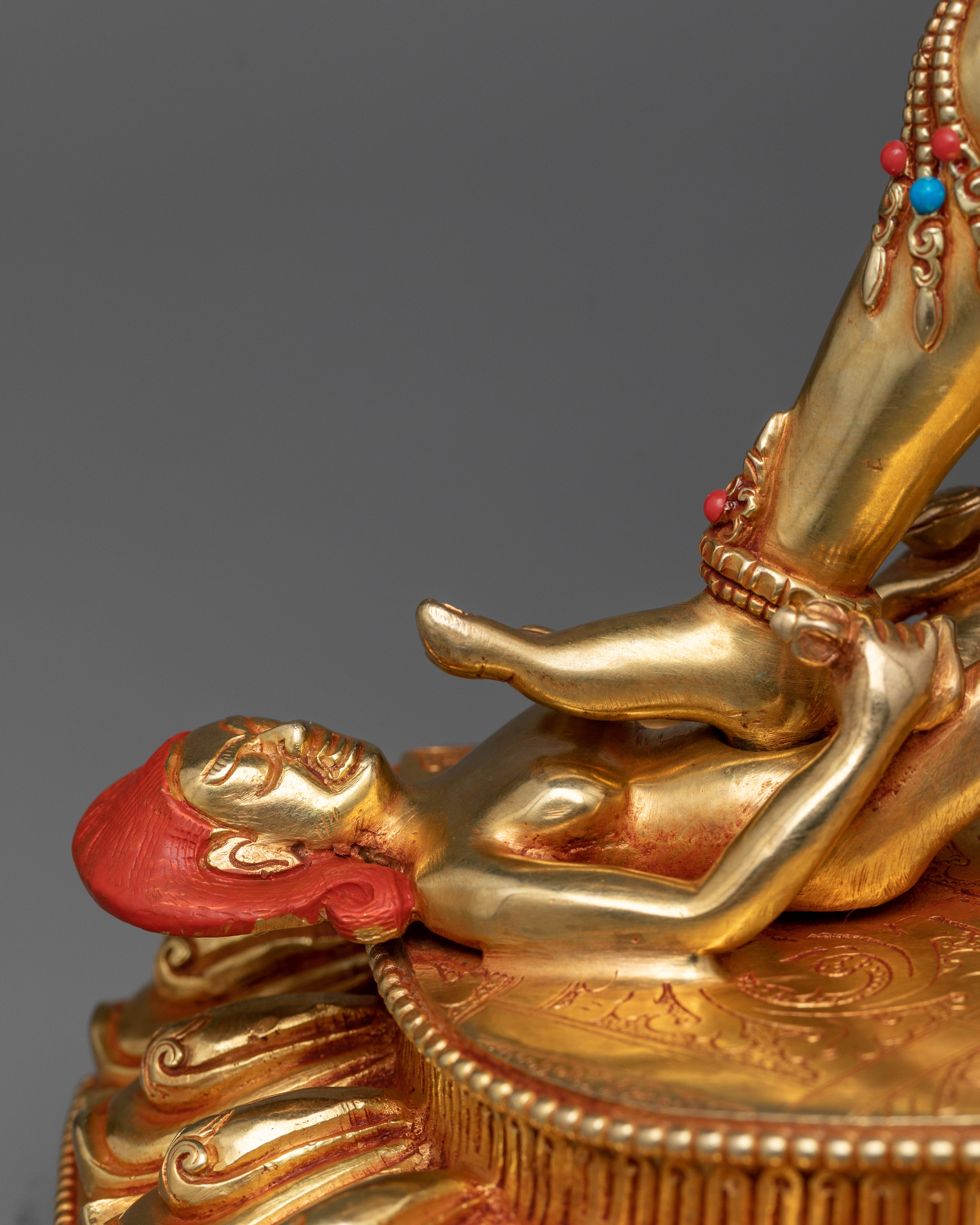 Naro Khandroma Statue in 24K Gold | A Symbol of Mystical Feminine Power