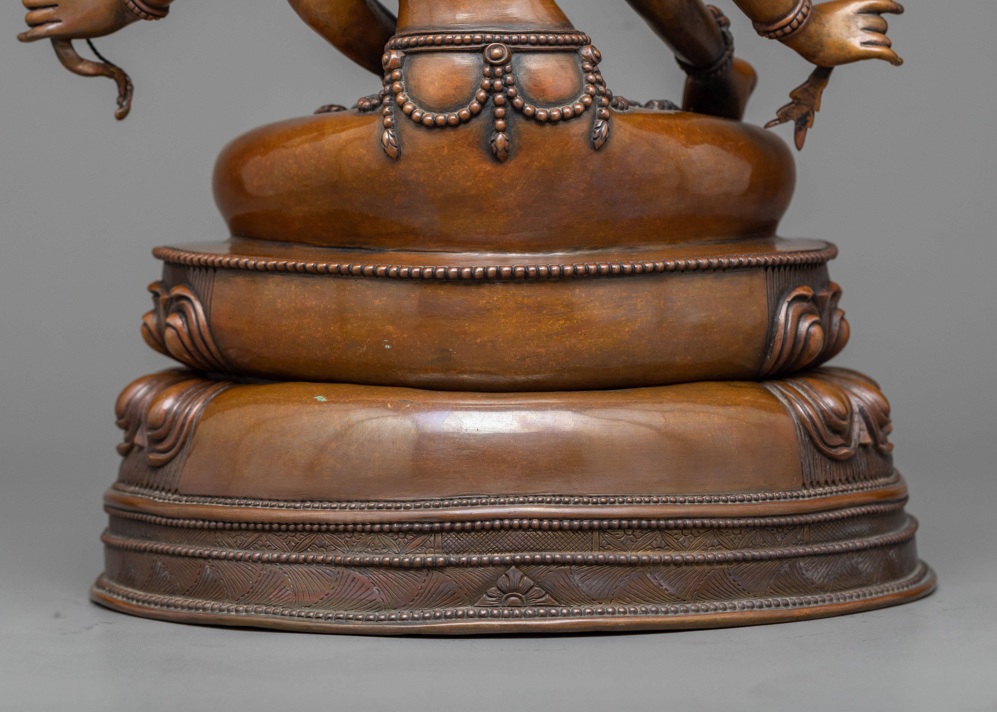 Ushnishavijaya Oxidized Statue | A Symbol of Longevity and Wisdom