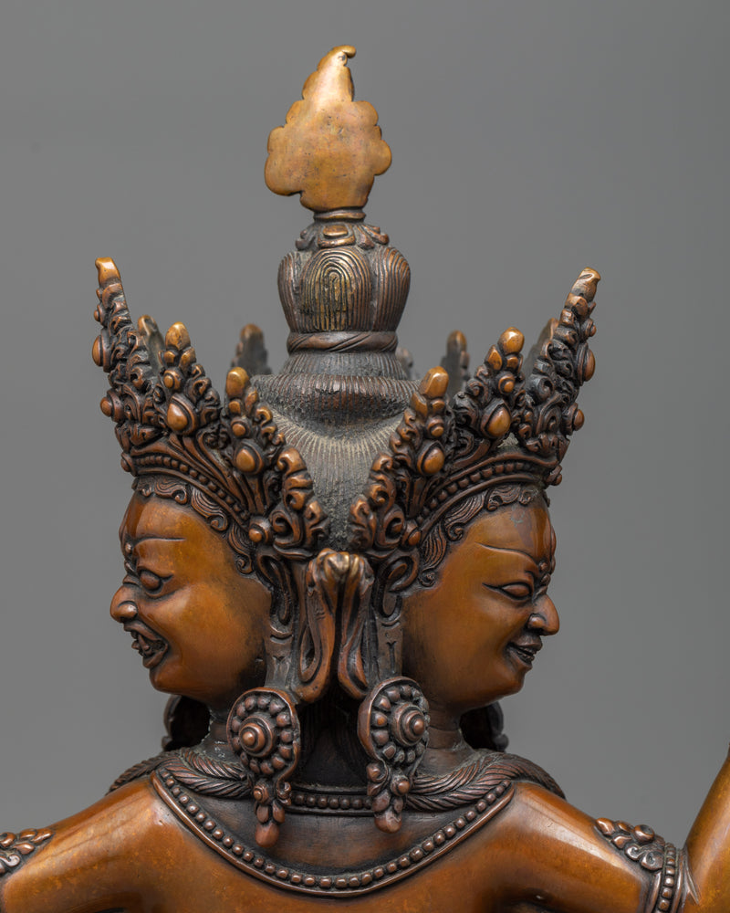 Ushnishavijaya Oxidized Statue | A Symbol of Longevity and Wisdom