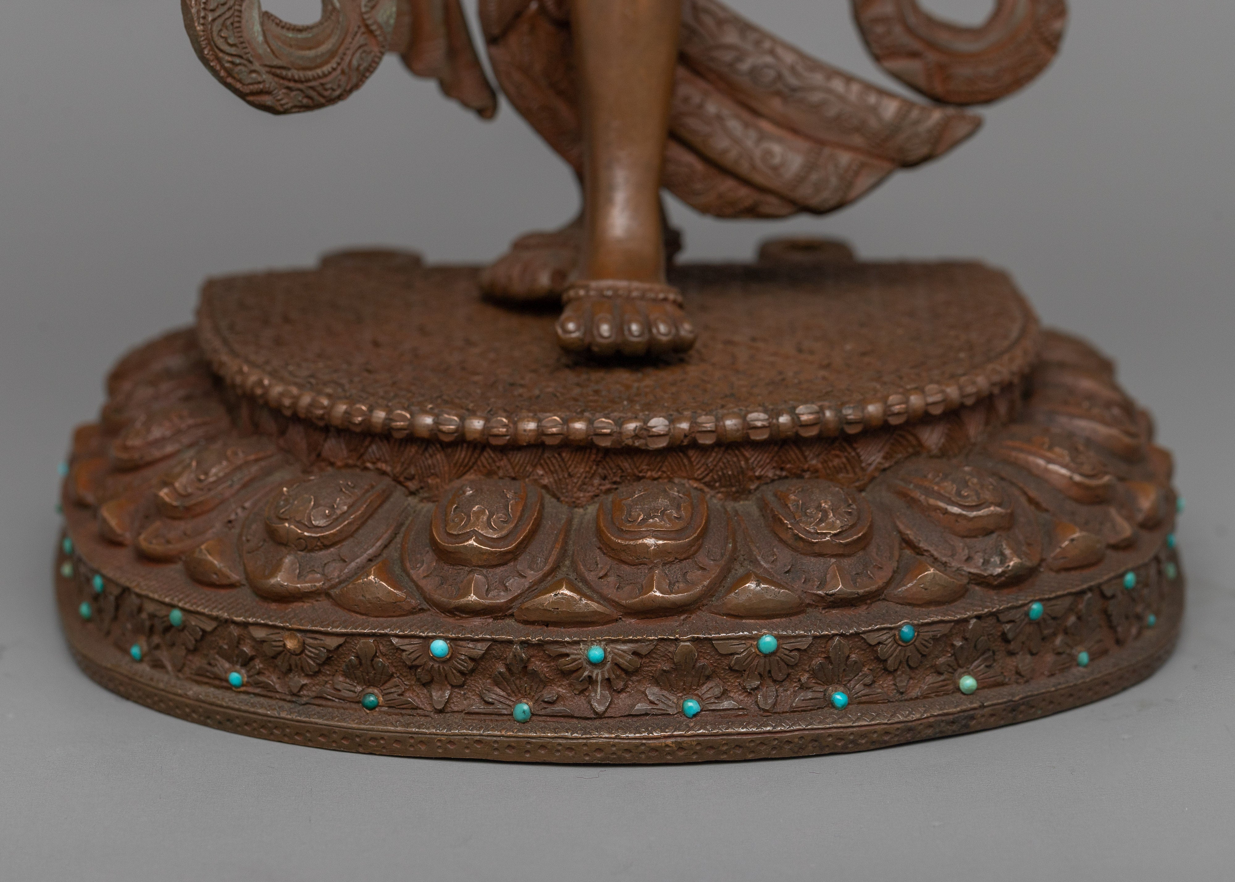 Tibetan Sculpture of Tibetan Goddess Green Tara | Deity of Compassion and Protection