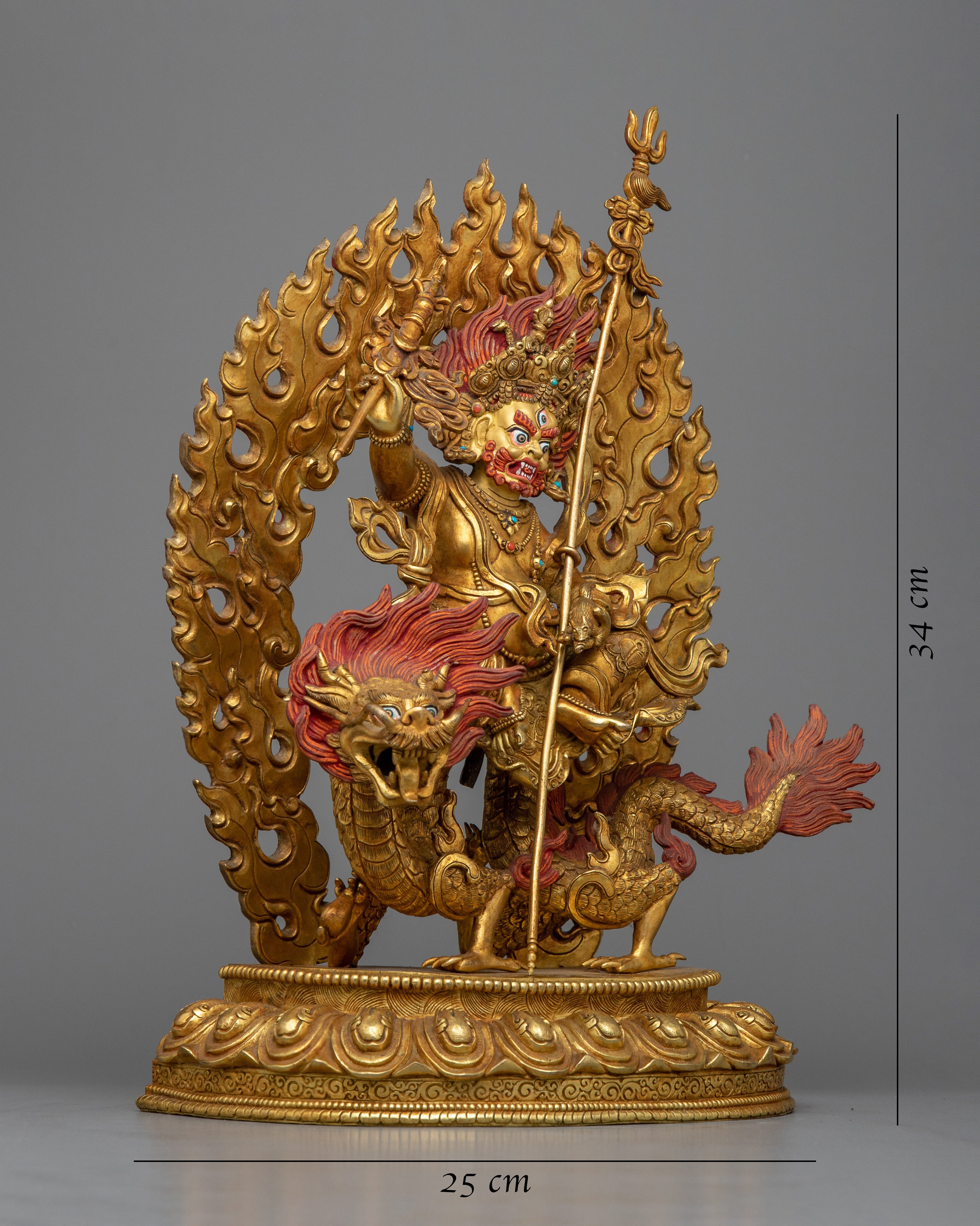 white-dzambhala-on dragon