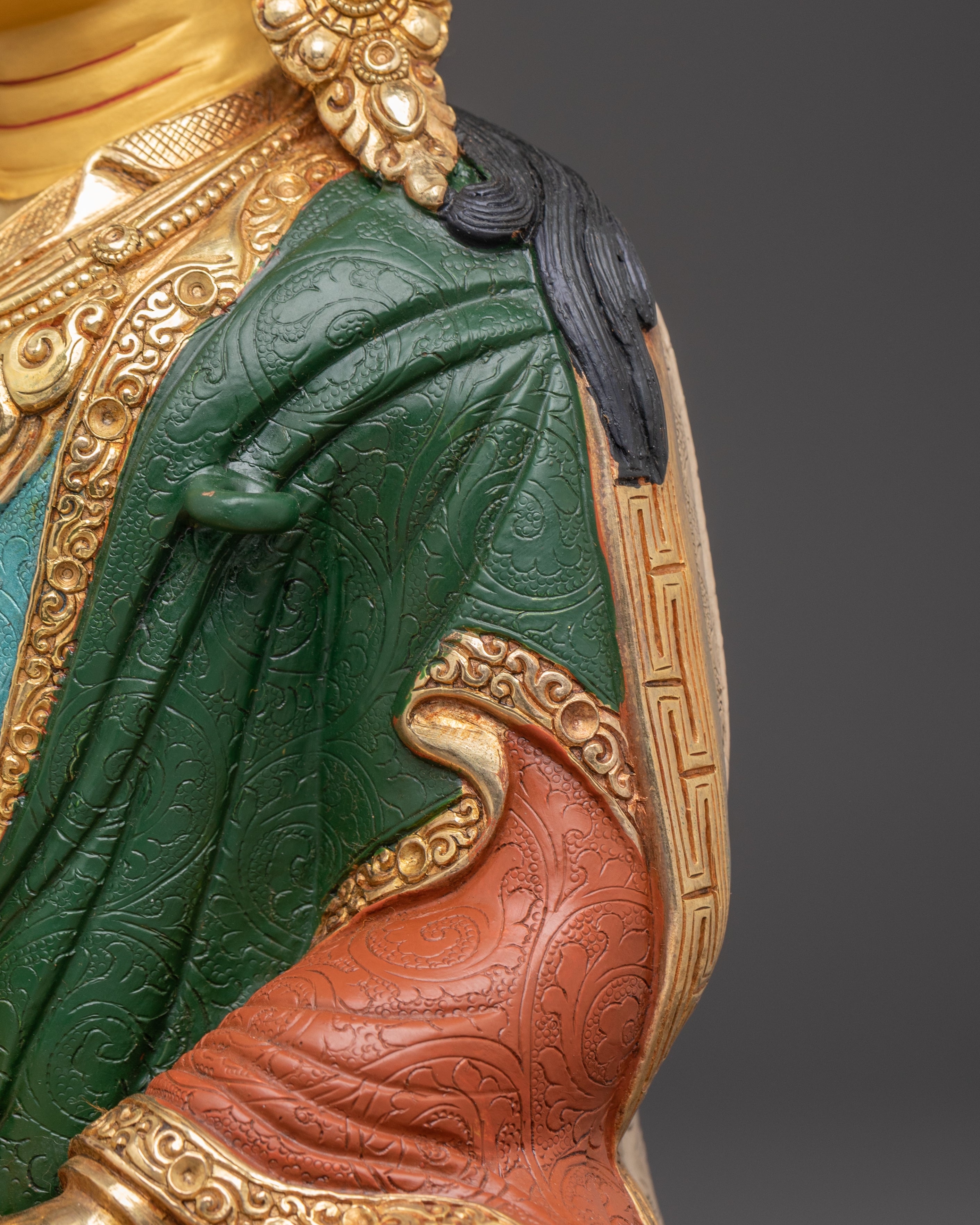 Handmade Sculpture of Guru Rinpoche, Lotus-Born Guru | Tantric Master