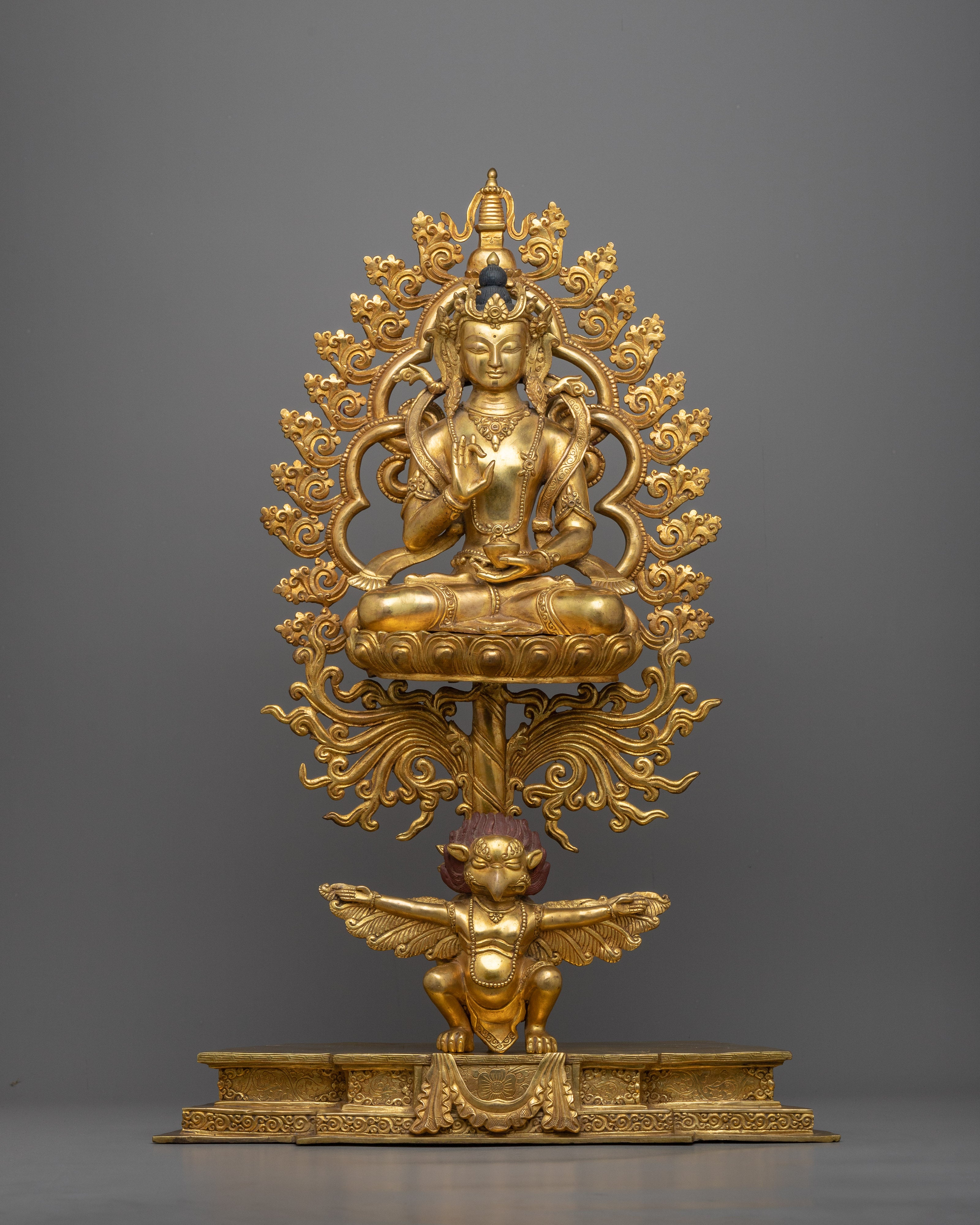 Five Dhyani Buddhas Set | Premium 24K Gold Gilded Assembly of Transcendental Wisdom
