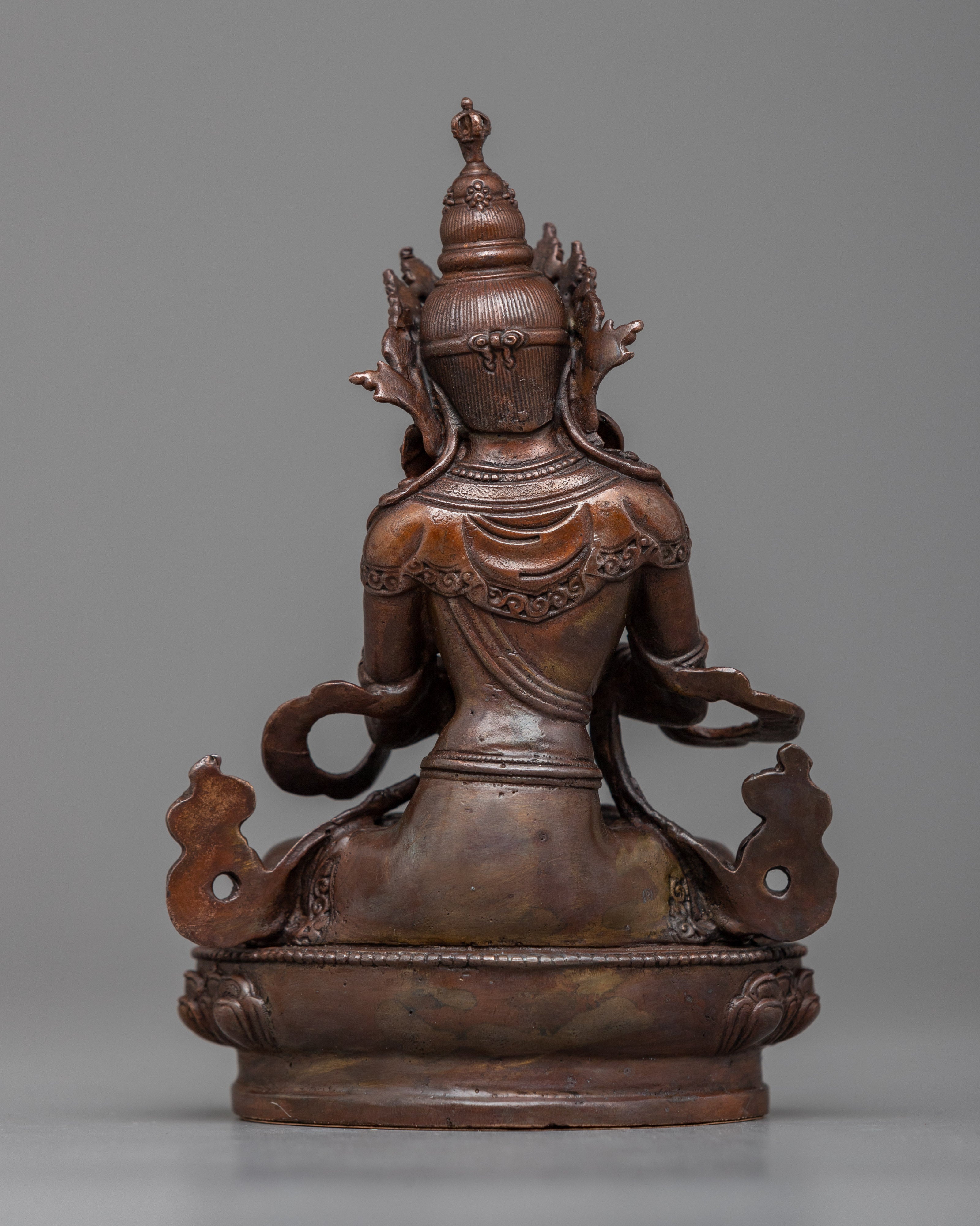 Machine-Made Bodhisattva Set | A Collection of Oxidized Copper Icons of Enlightenment