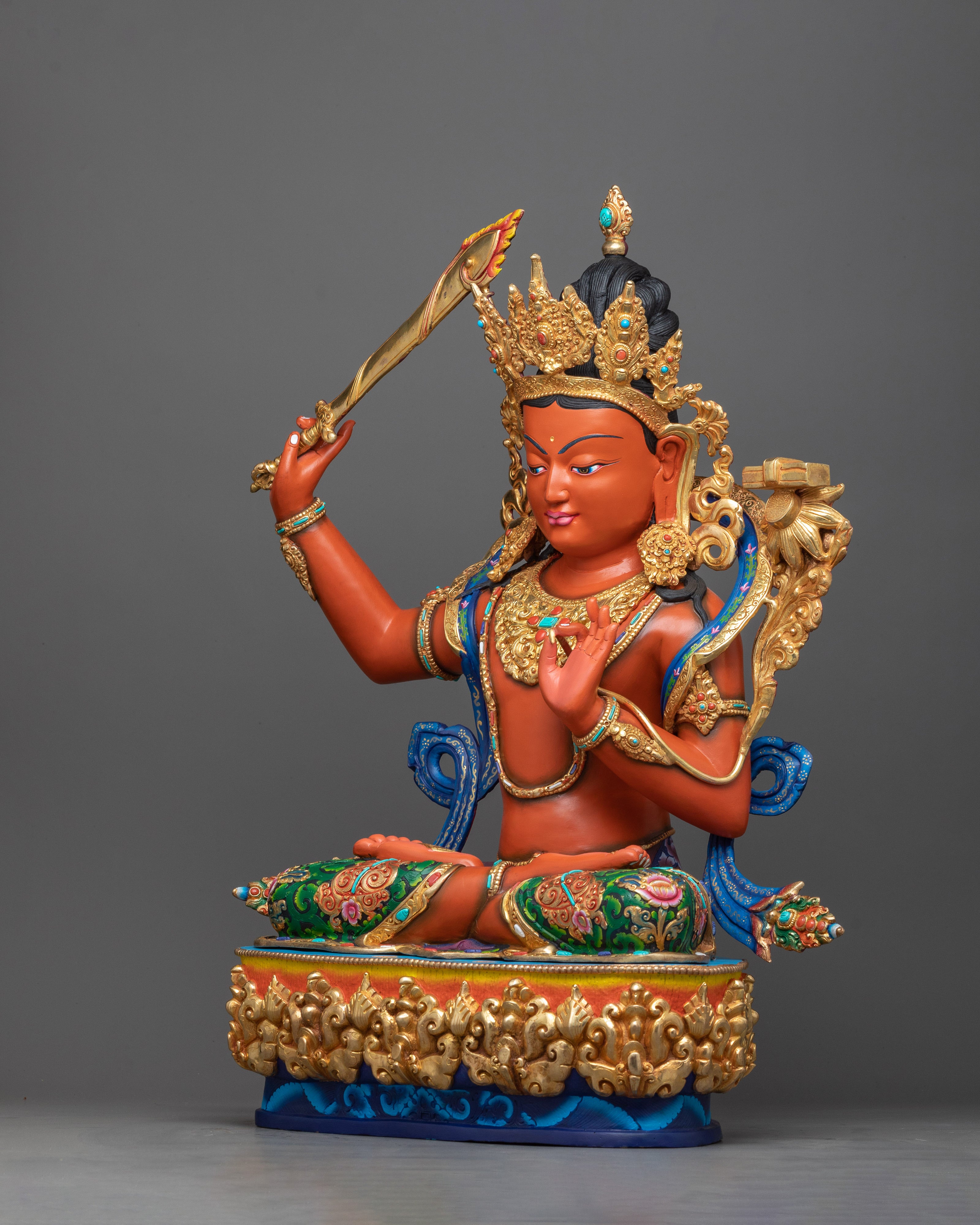 Colorful manjushri Sculpture