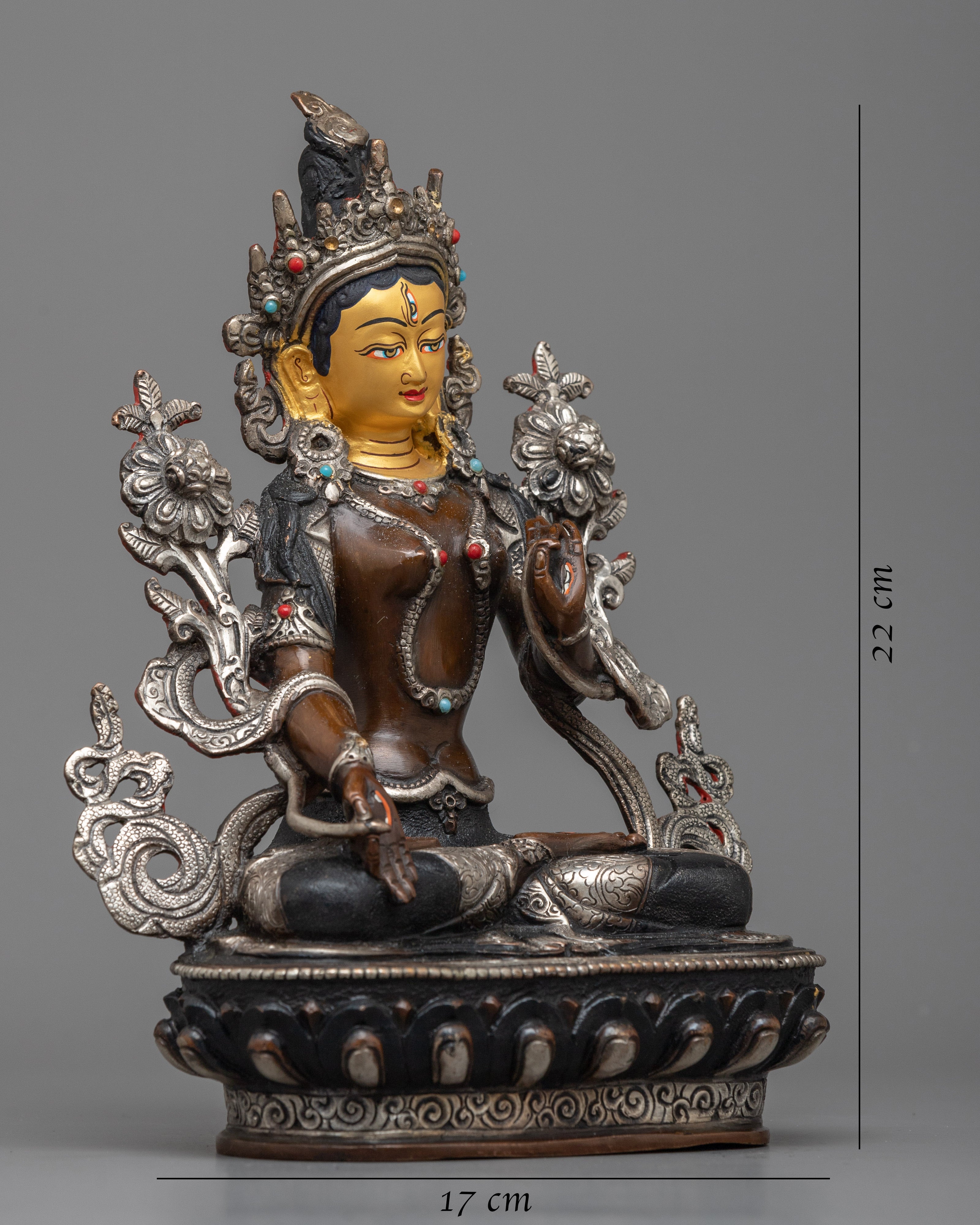 white-tara-silver-plated