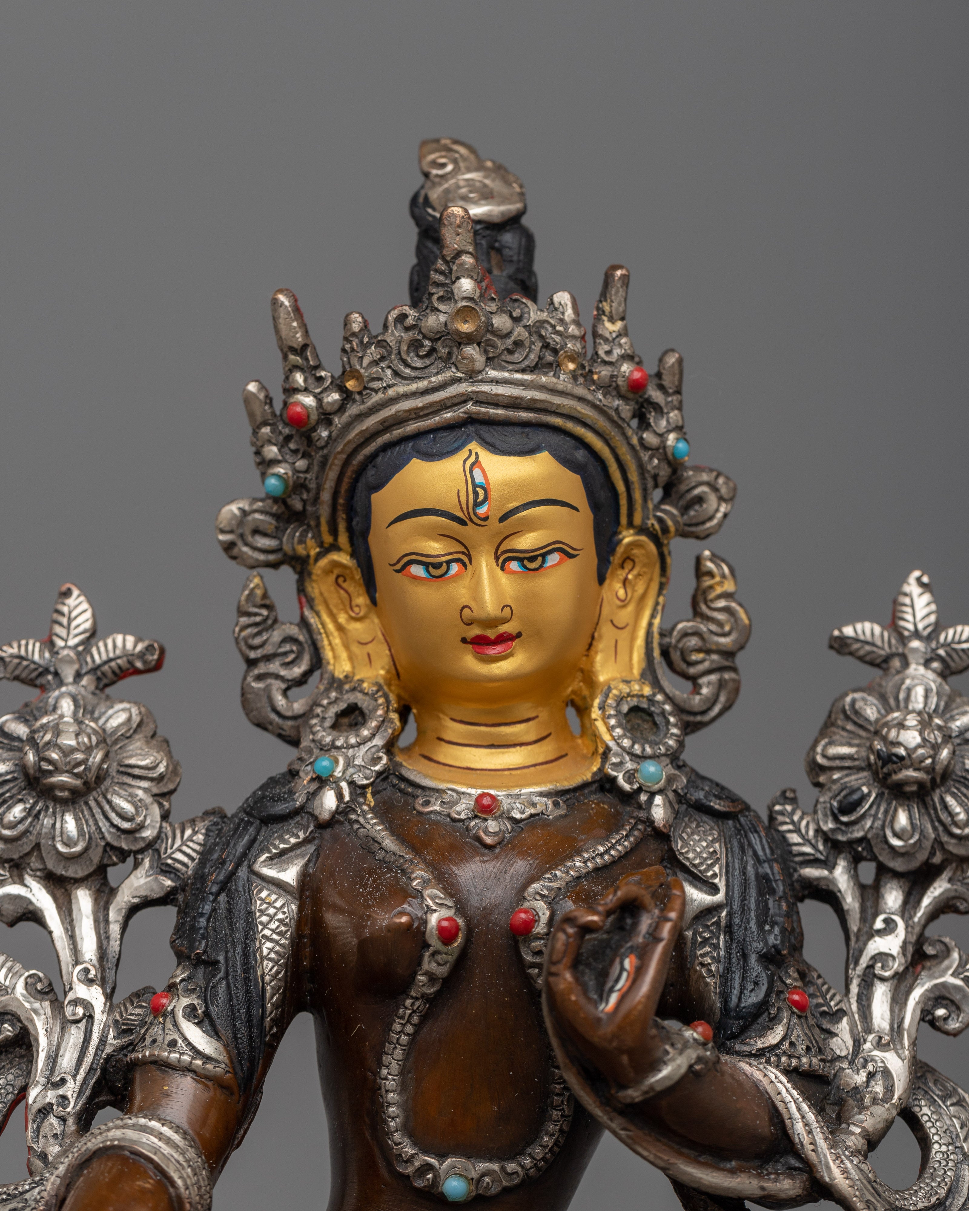 white-tara-silver-plated