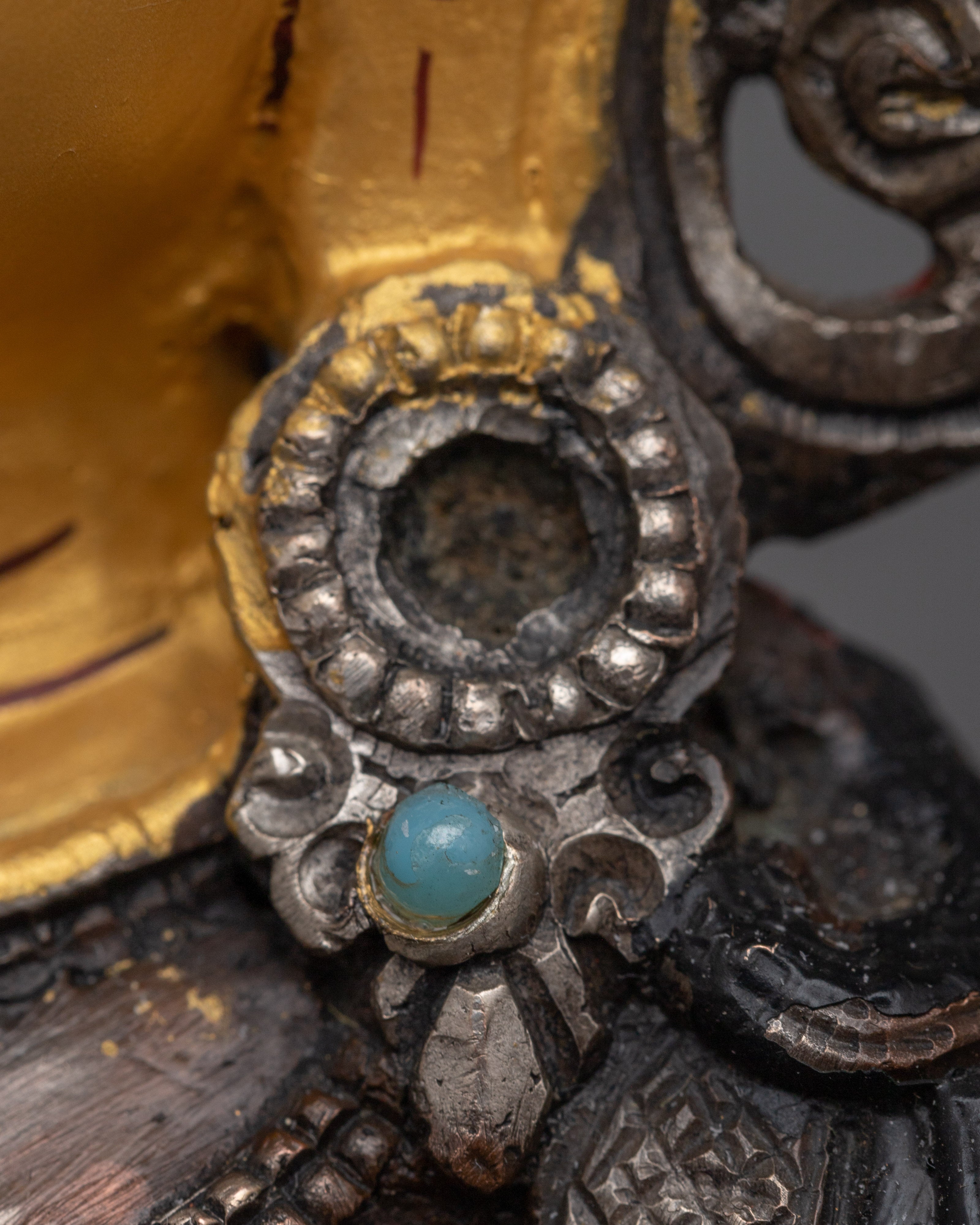 Graceful White Tara Statue | Lustrous Silver Plated Elegance