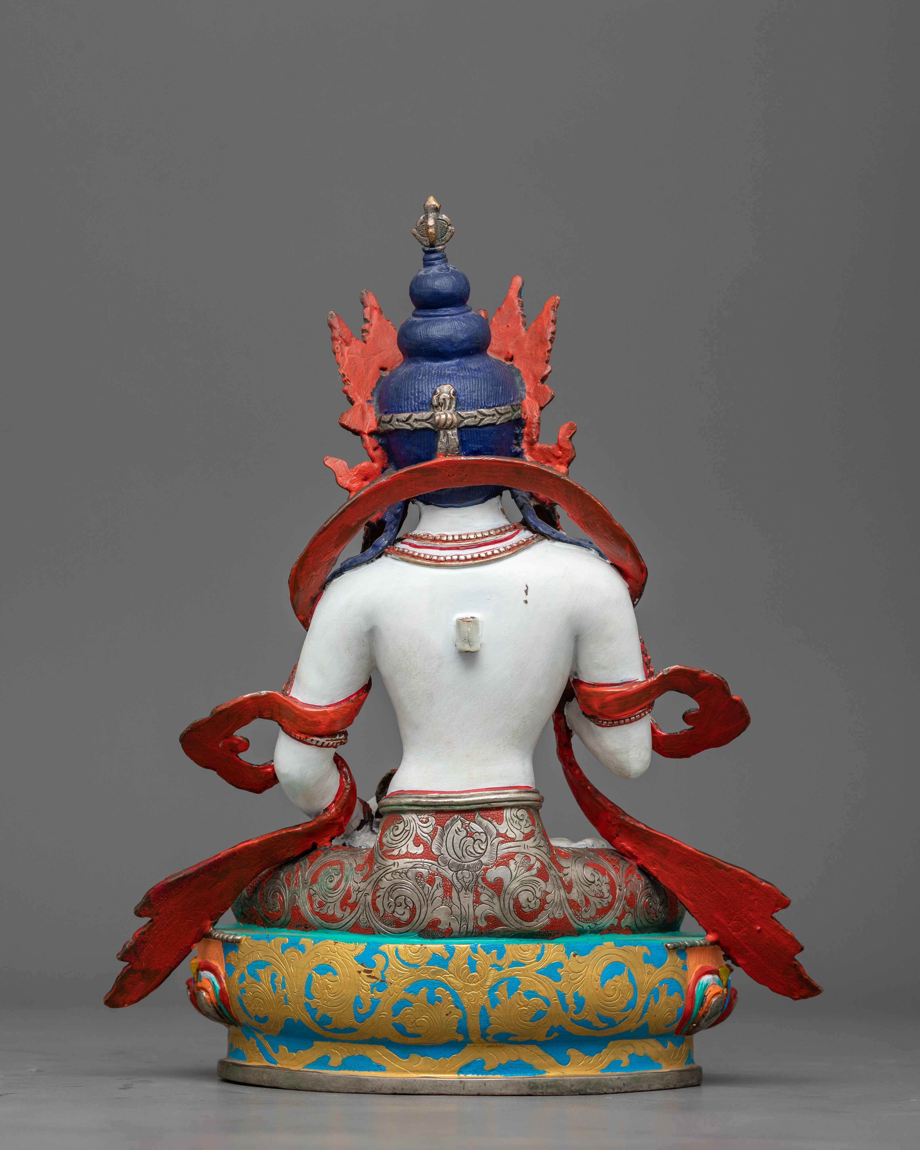 White Vajrasattva Statue | Symbol of Purity | Vajrayana Buddhism Deity