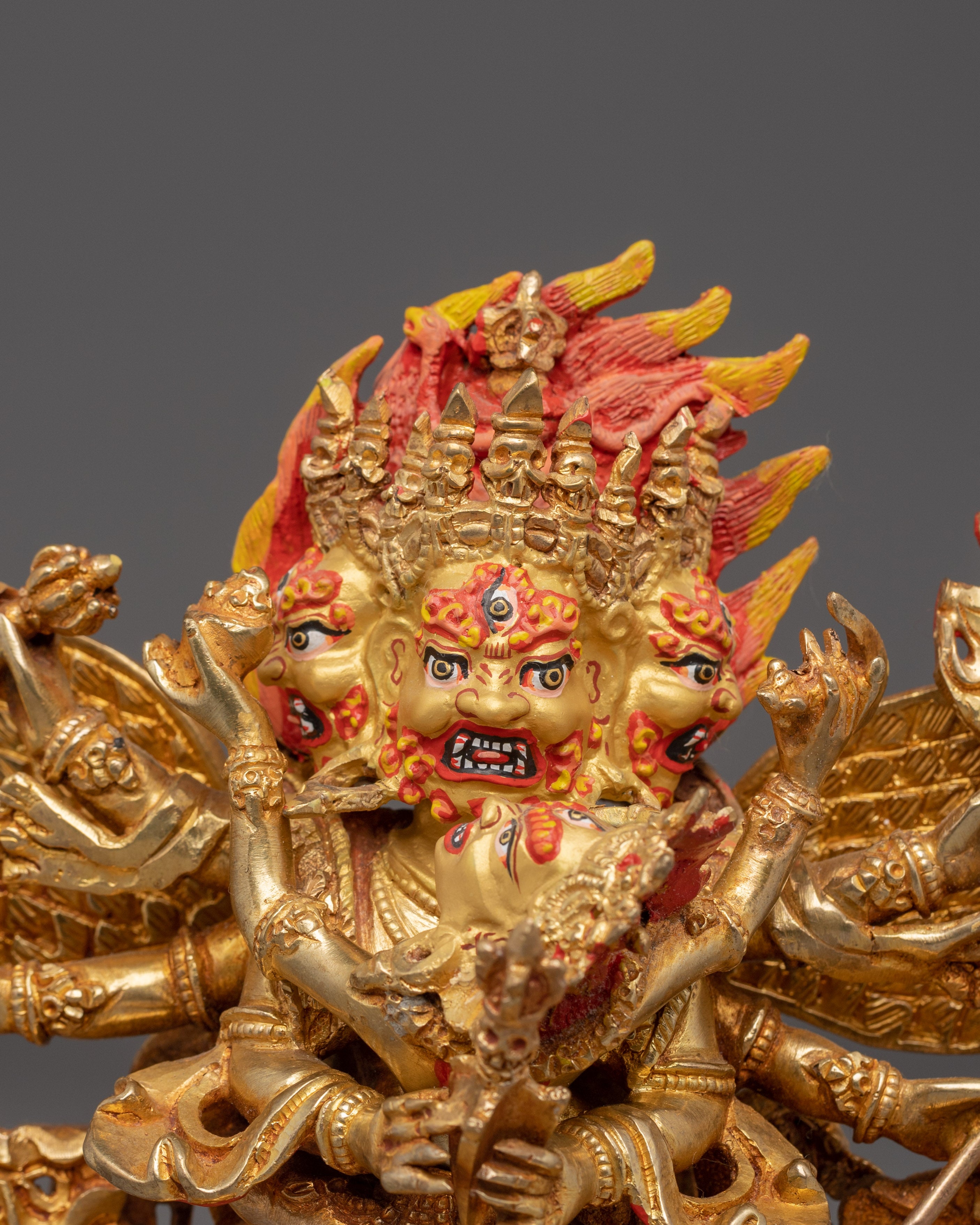 Handmade Vajrakilaya Copper Statue | Fierce Protector of Dharma
