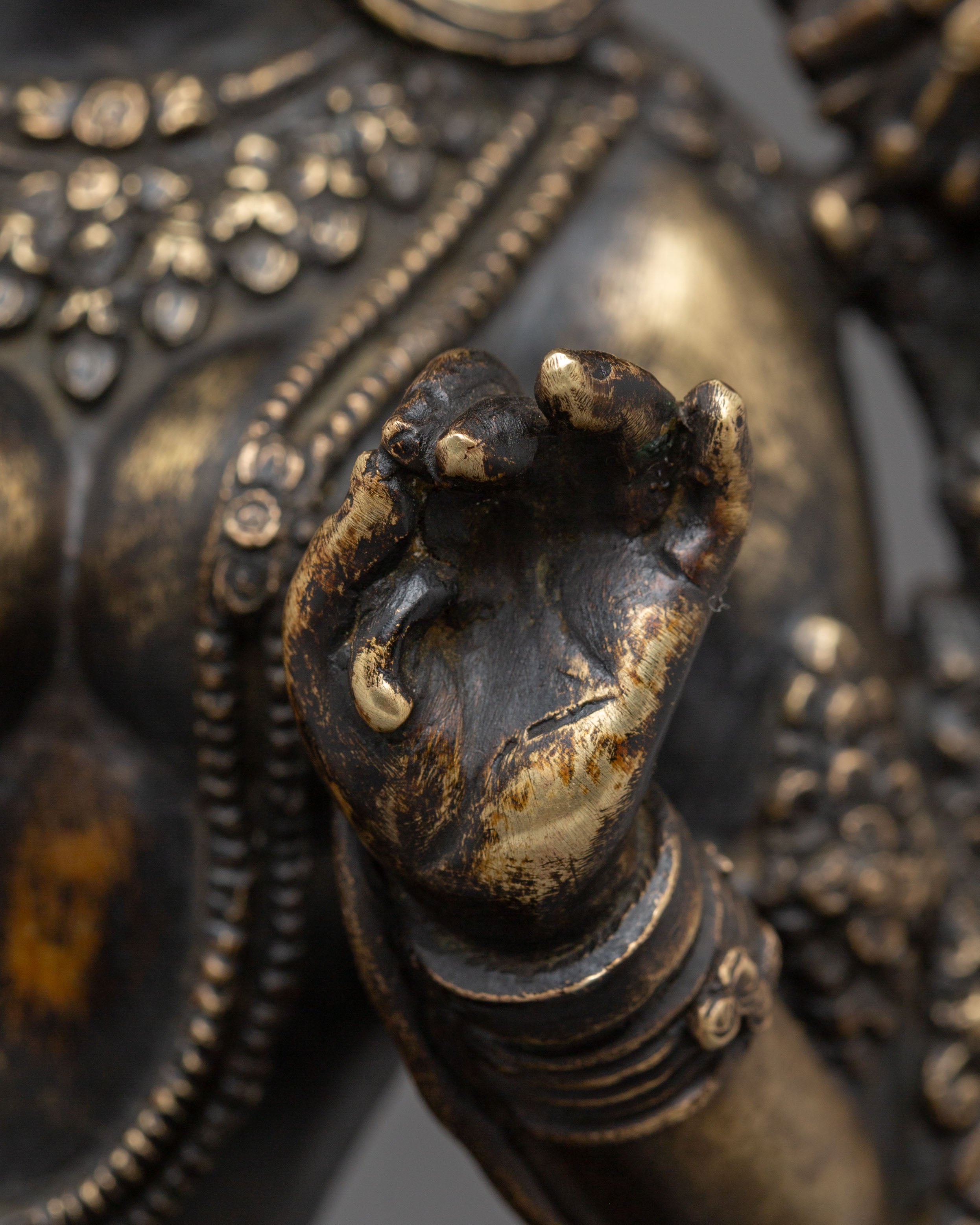 Handmade Bronze Statue of Green Tara | Goddess of Compassion