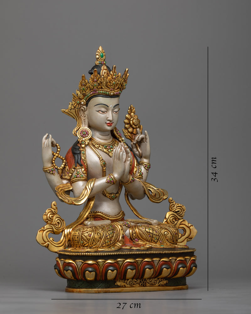 4-arm-chenrezig-bodhisattva-sculpture