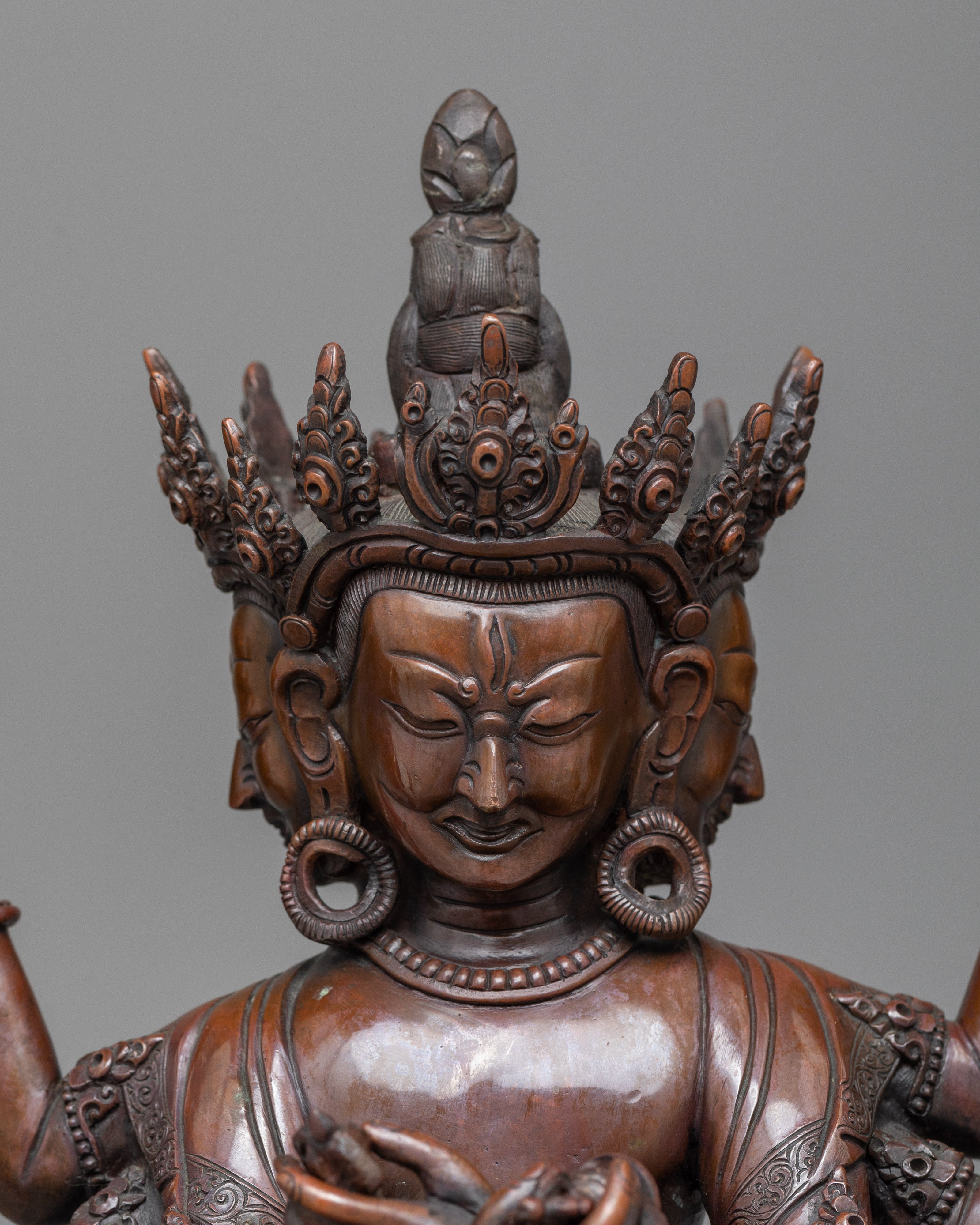 Guhyasamaja Akshobyavajra statue