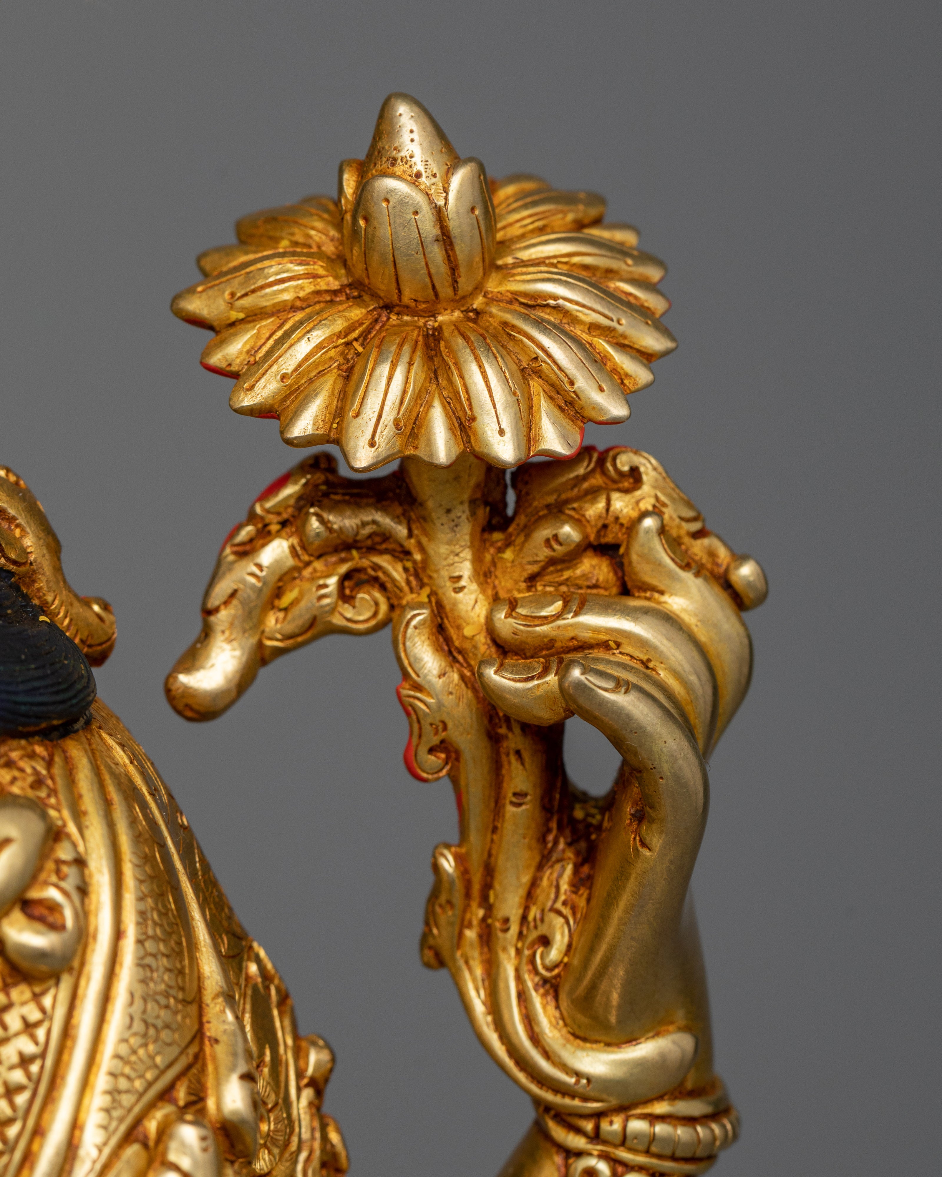 Chenrezig Bodhisattva Statue | 24K Gold Gilded Compassion in Art