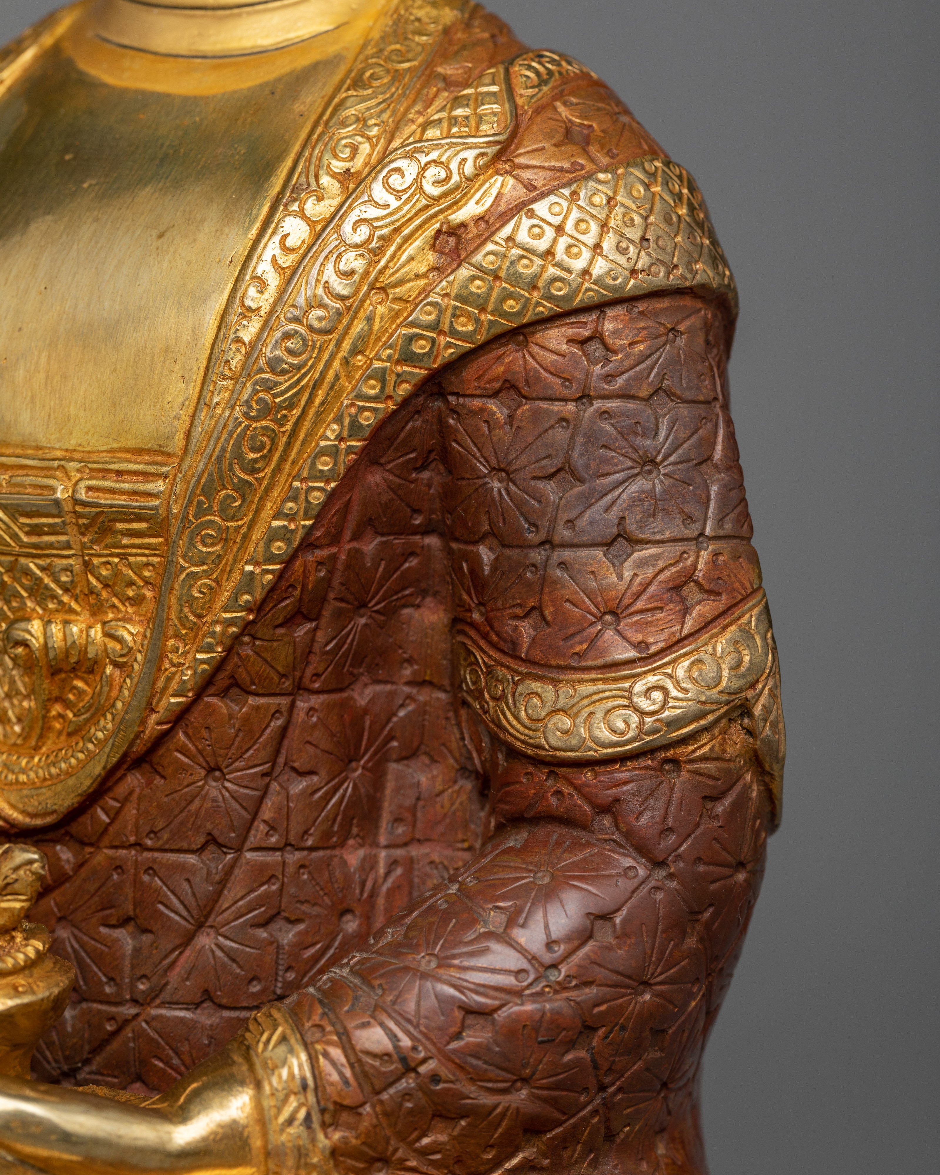 Bhaisajyaguru Buddha Statuette | 24K Gold Gilded Medicine Buddha