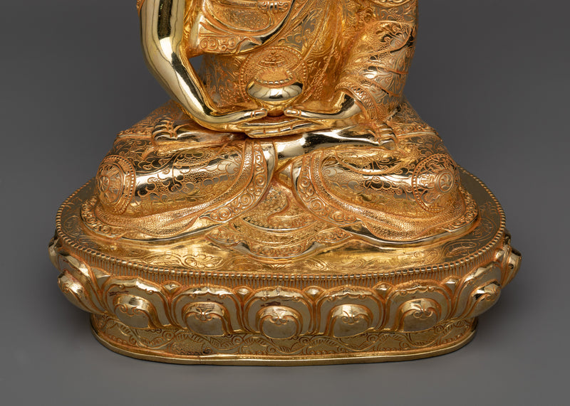 Beautiful Buddha Amitabha Statue | 24K Gold Gilded Vision of Infinite Light