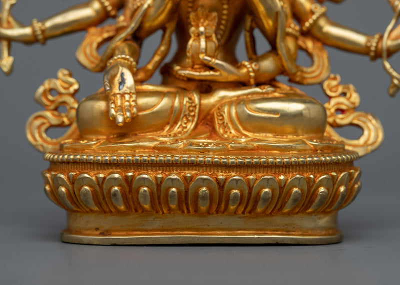 Dakini Namgyalma Statue | 24K Gold Gilded Emblem of Longevity and Protection