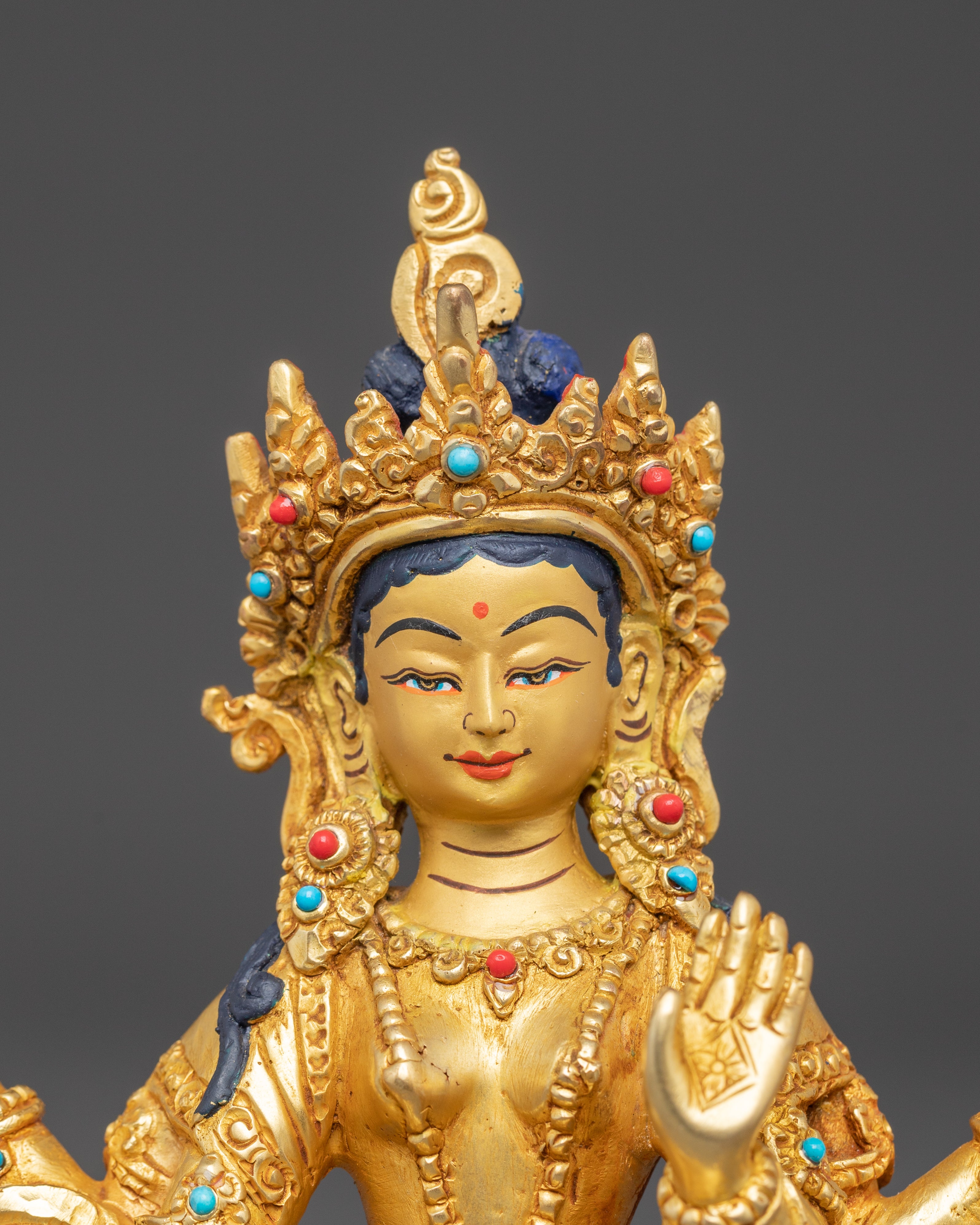 Laxmi Devi Golden Statue | Hindu Goddess of Wealth and Prosperity