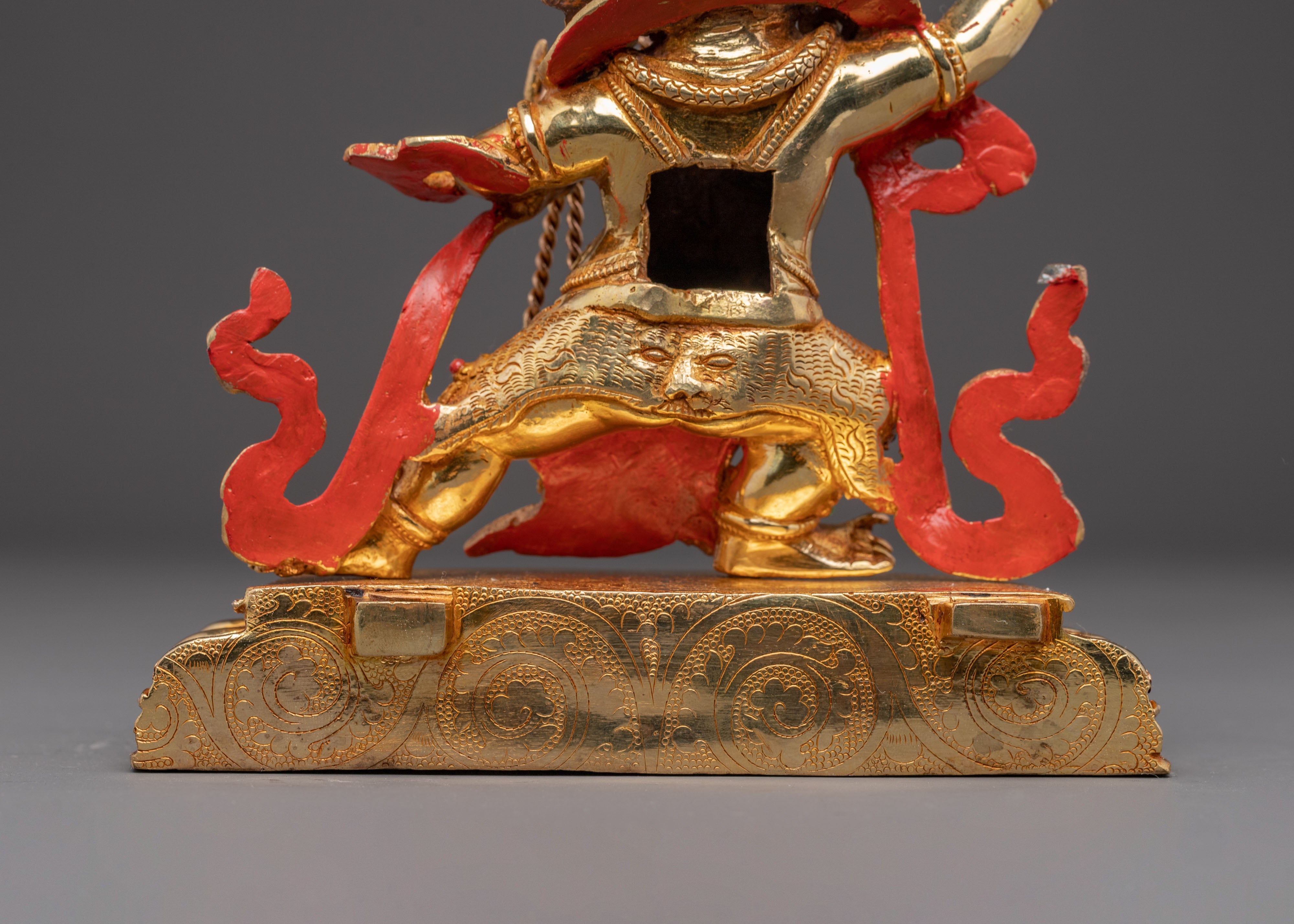 Tibetan Protector Deity Vajrapani Copper Figurine | Guardian of Dharma