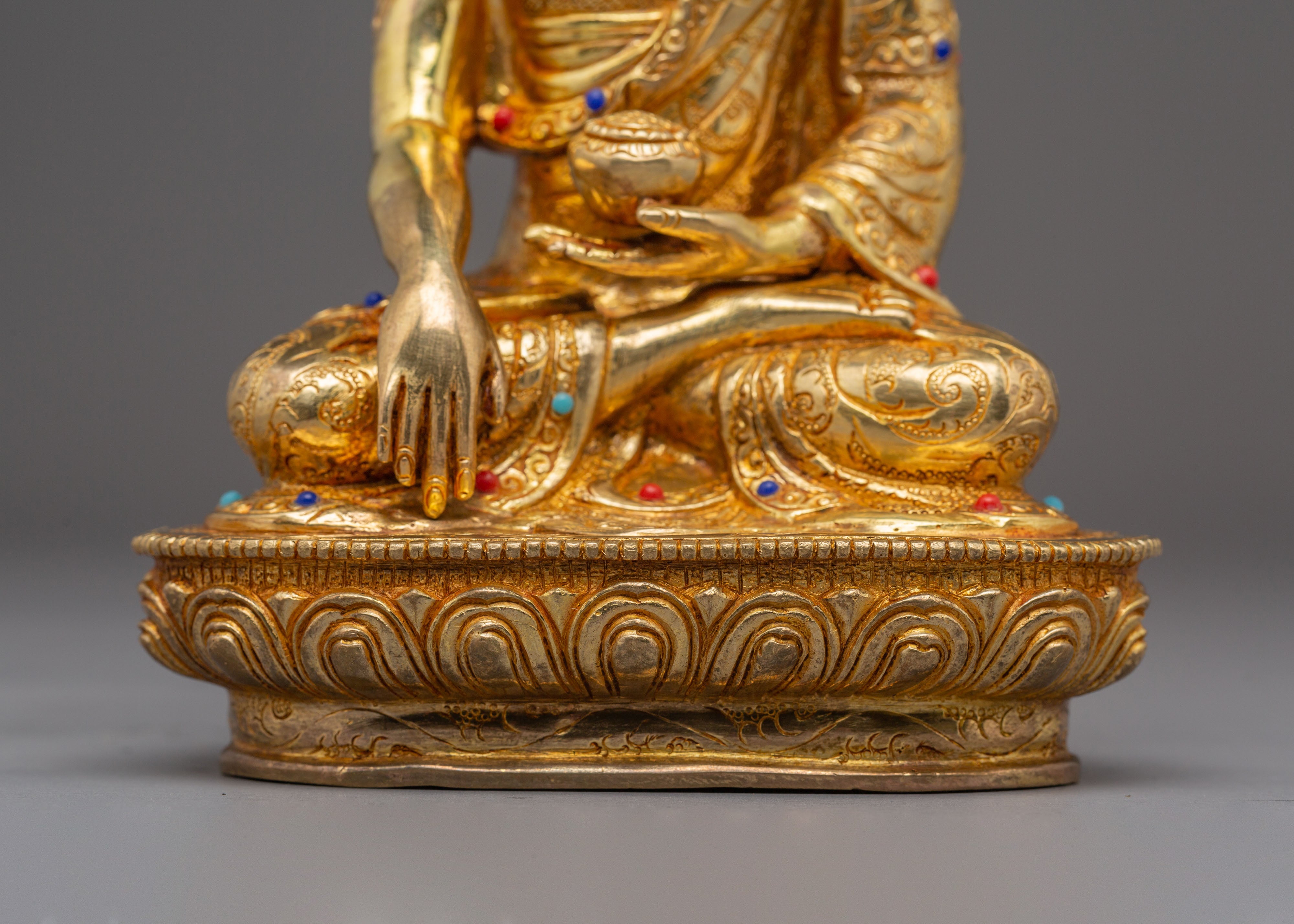Tibetan Shakyamuni Buddha Figurine, Teacher of Dharma