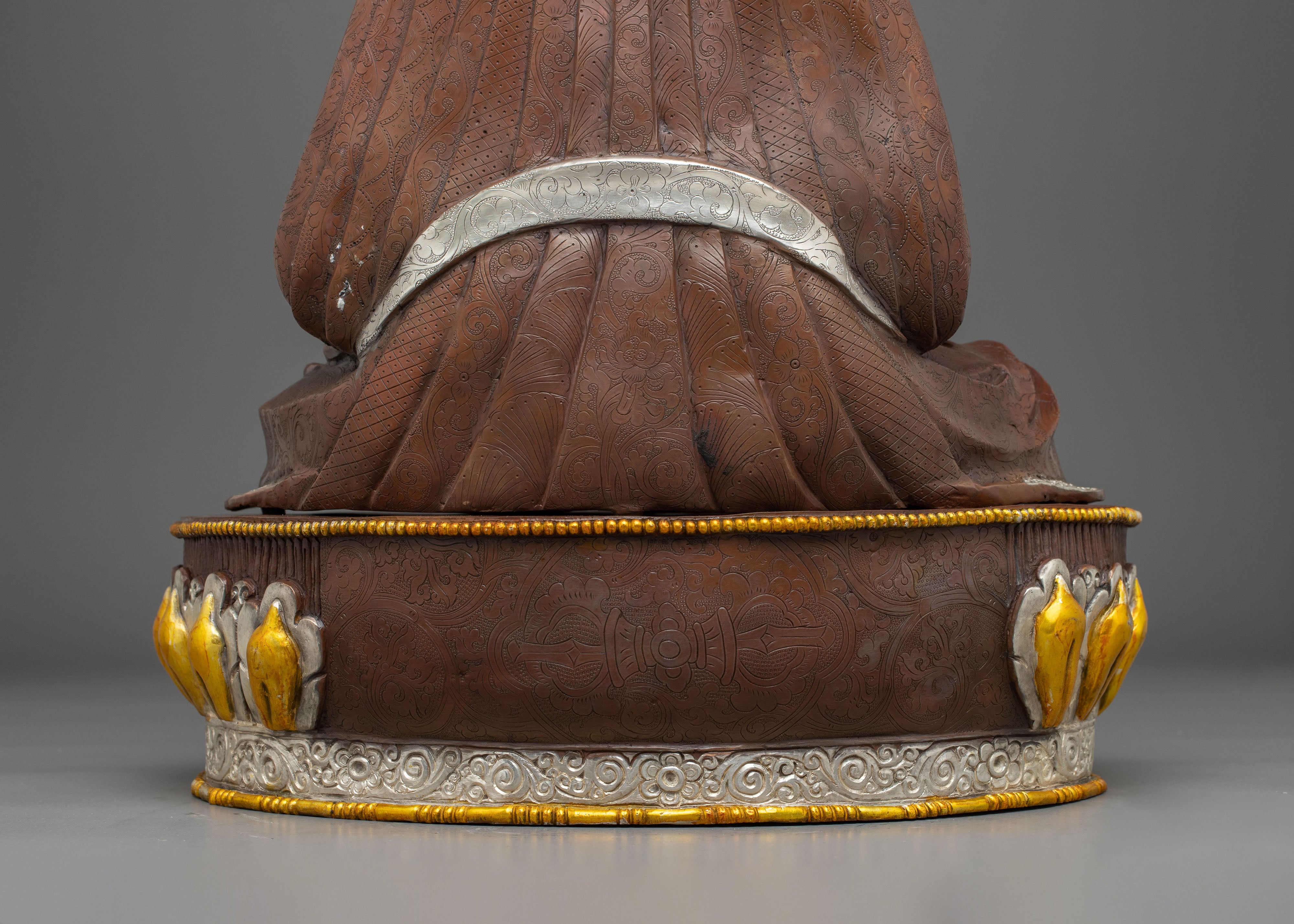 Oxidized Copper Statue of Zhabdrung Rinpoche