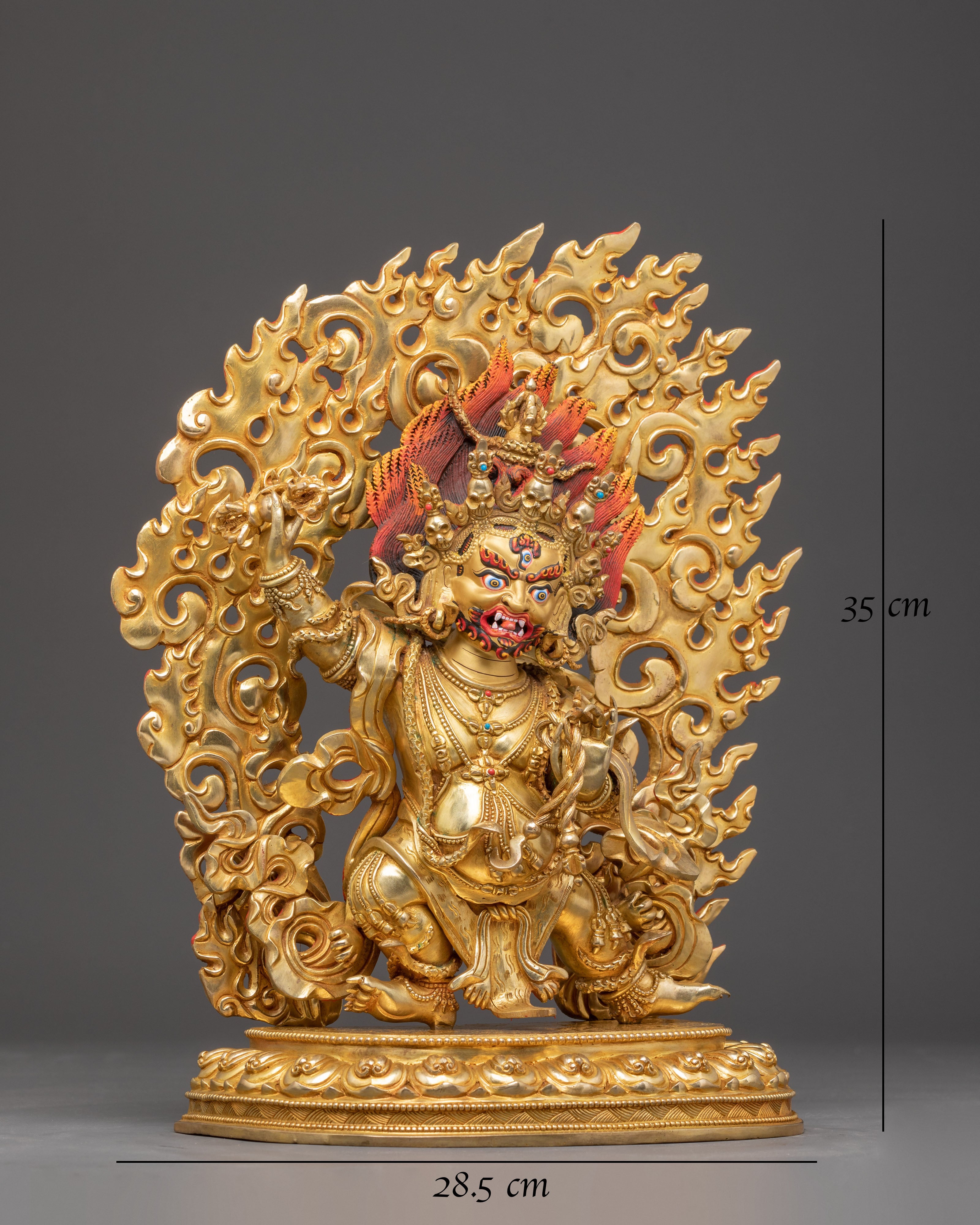 Powerful Copper Statue of Vajrapani
