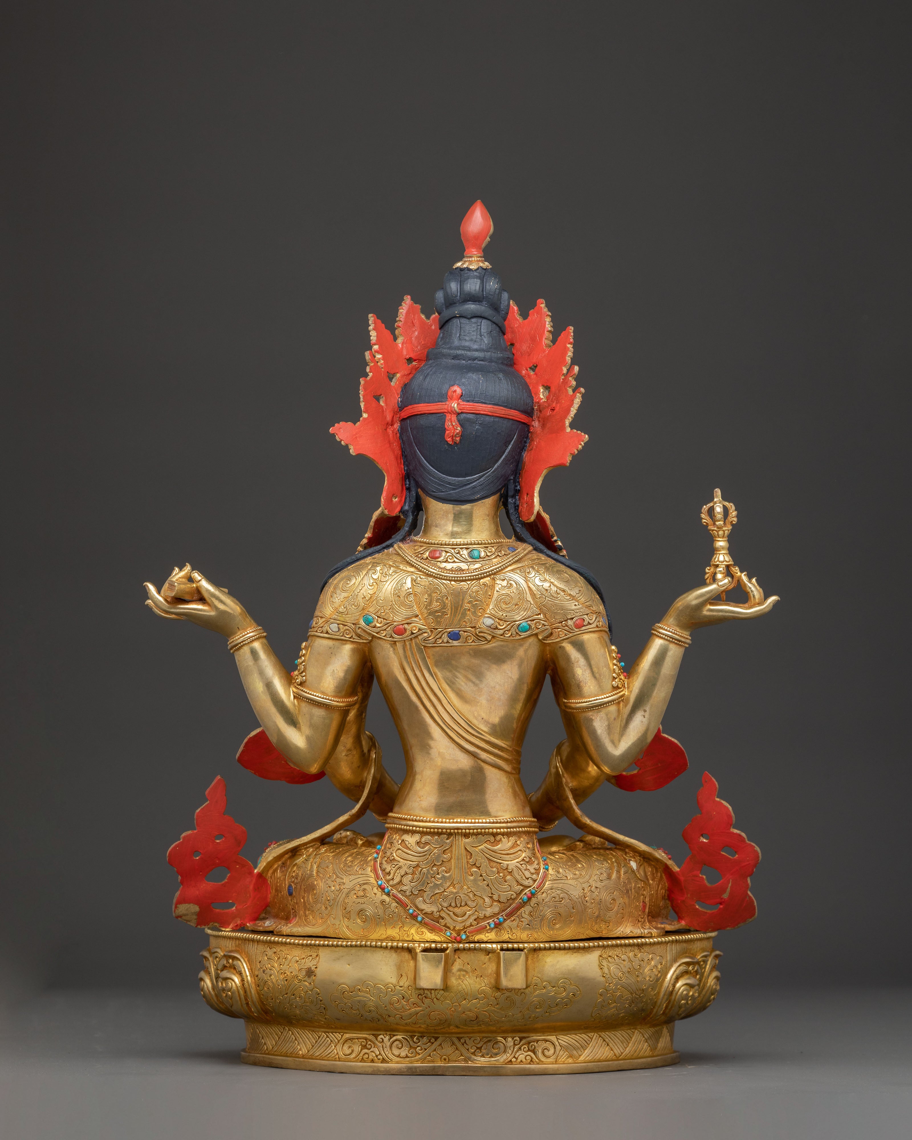 Handmade Prajna Paramita Statue | Copper Tibetan Goddess Sculpture
