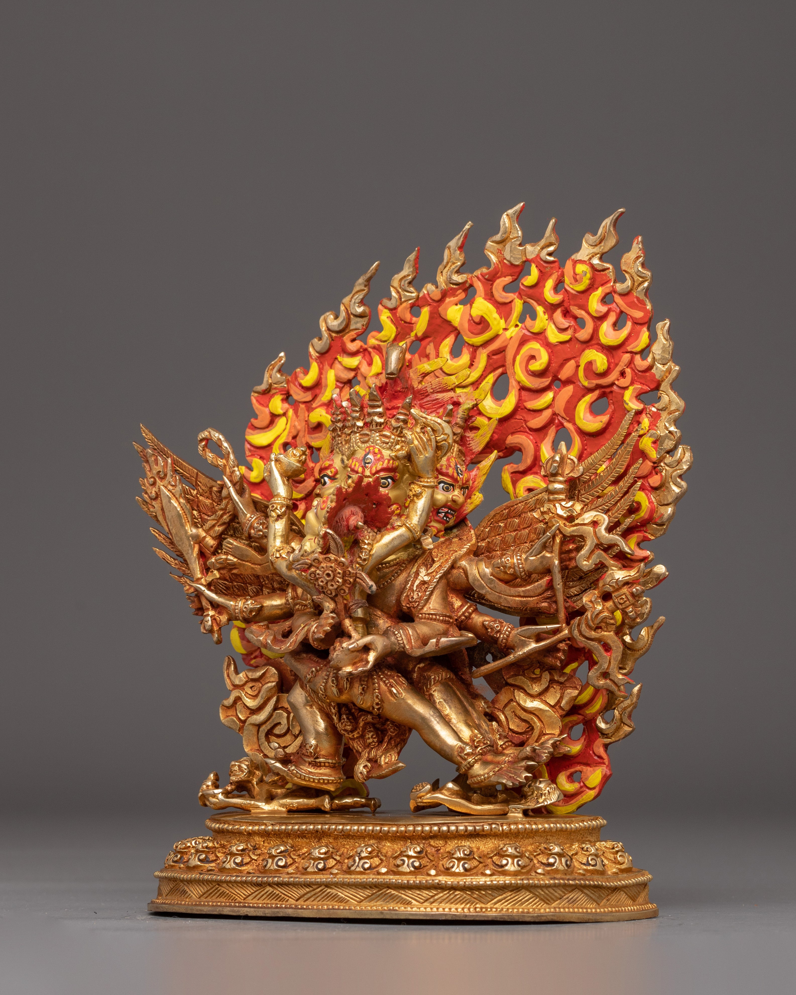 Wrathful Buddhist Deity Hayagriva Statue | Protector Deity