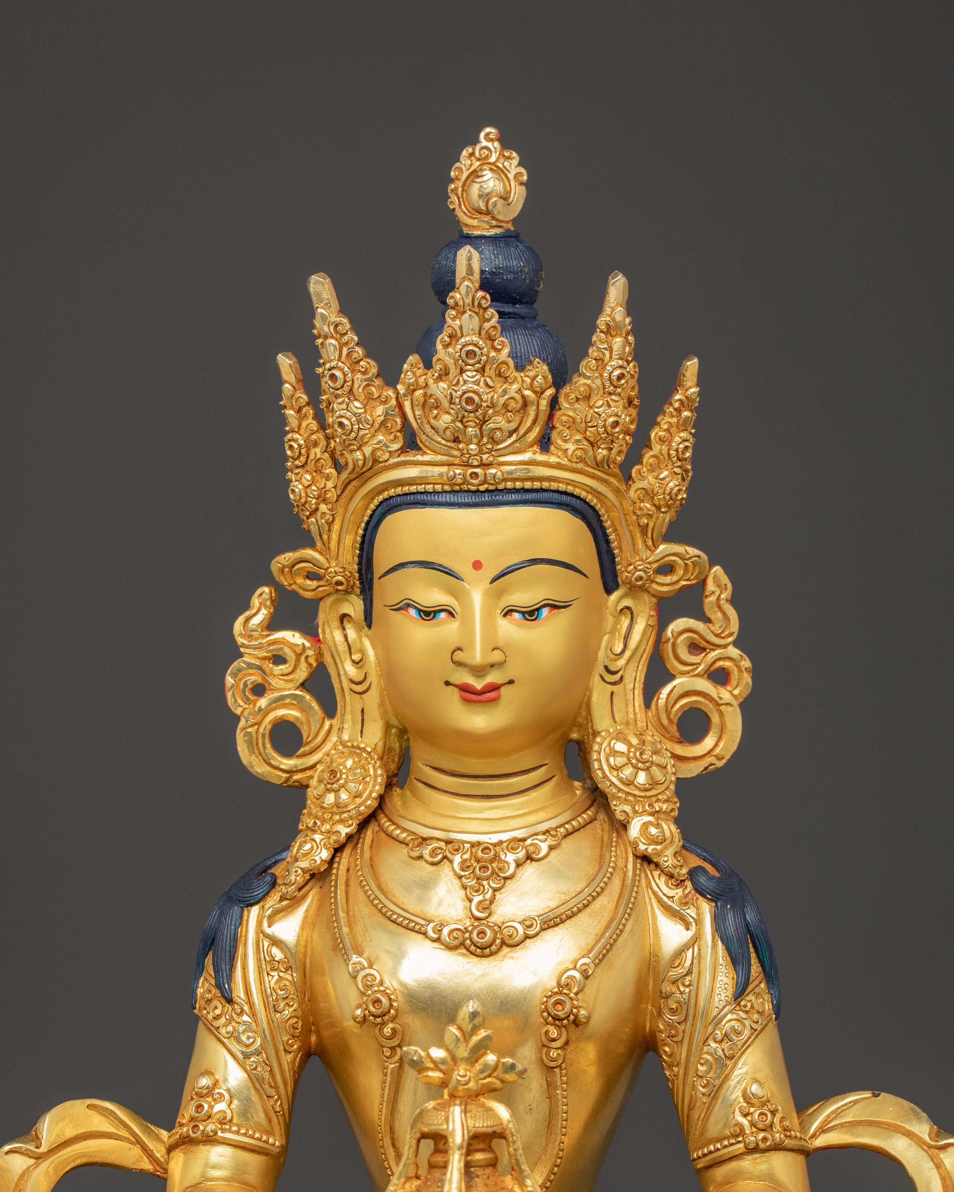 Golden Statue of Buddha Amitayus | Symbol of Longevity