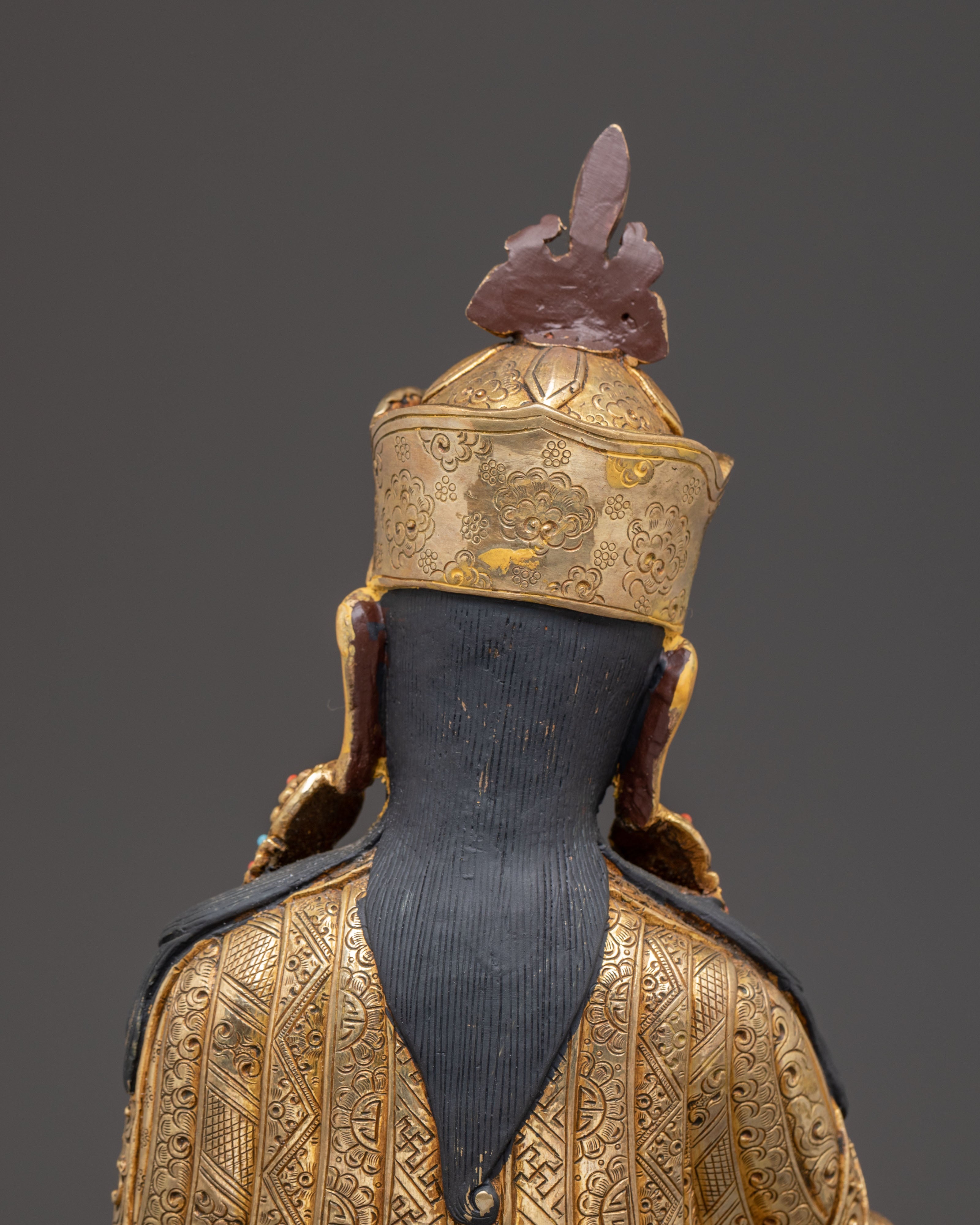 Radiant Golden Statue of Guru Padmasambhava | Tantric Master