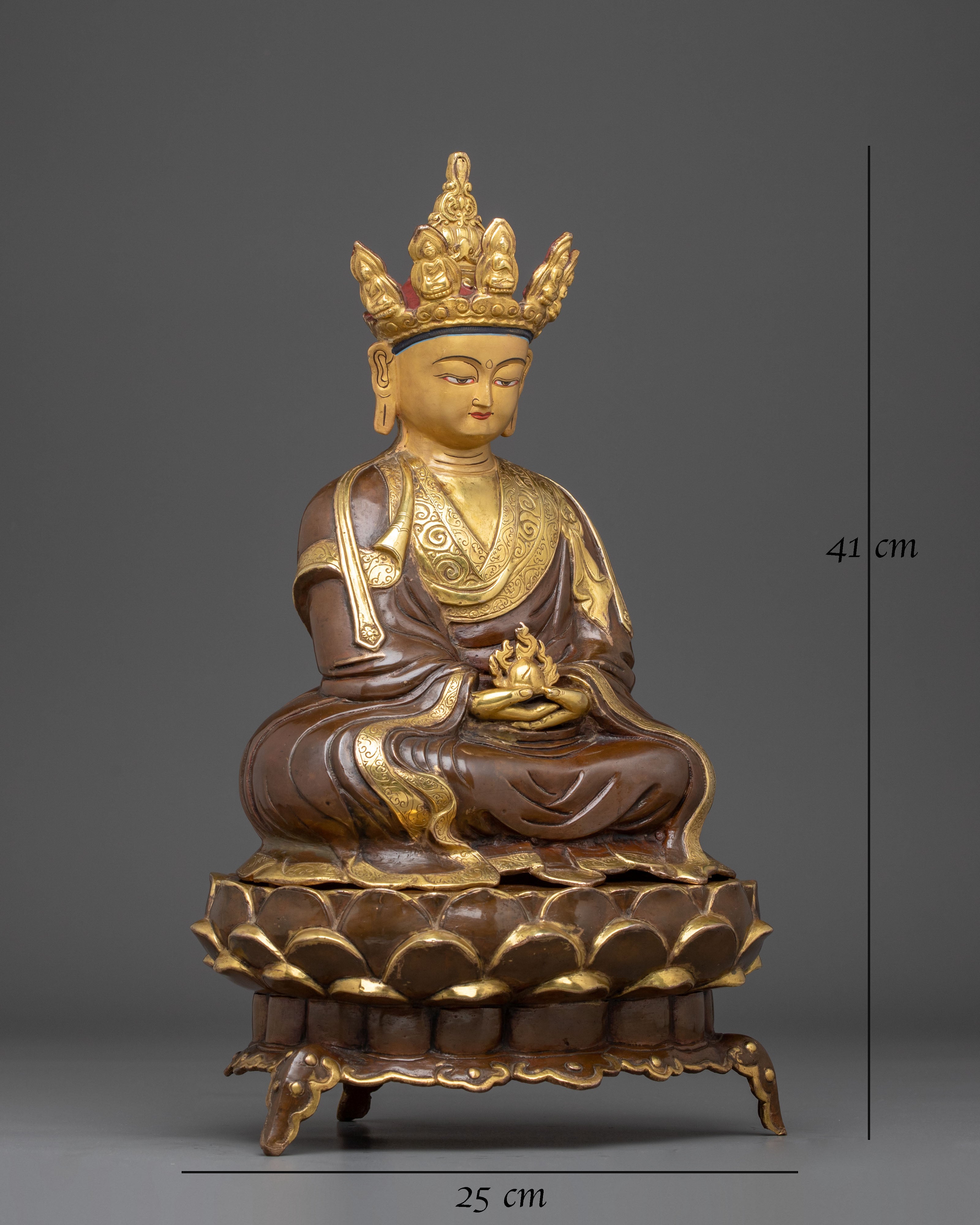 Handmade Statue of Buddhist Master | Traditional Nepalese Art