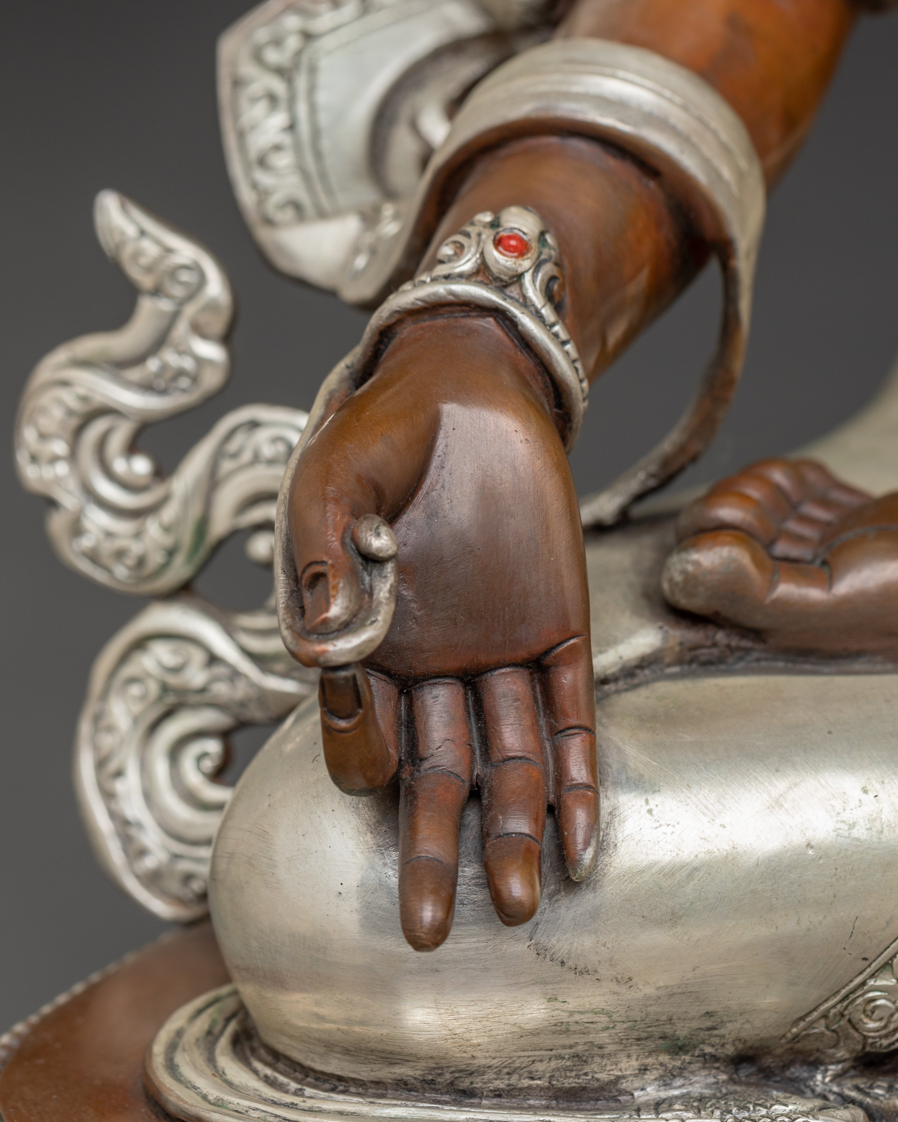 Handmade Figurine of White Tara Goddess of Longevity