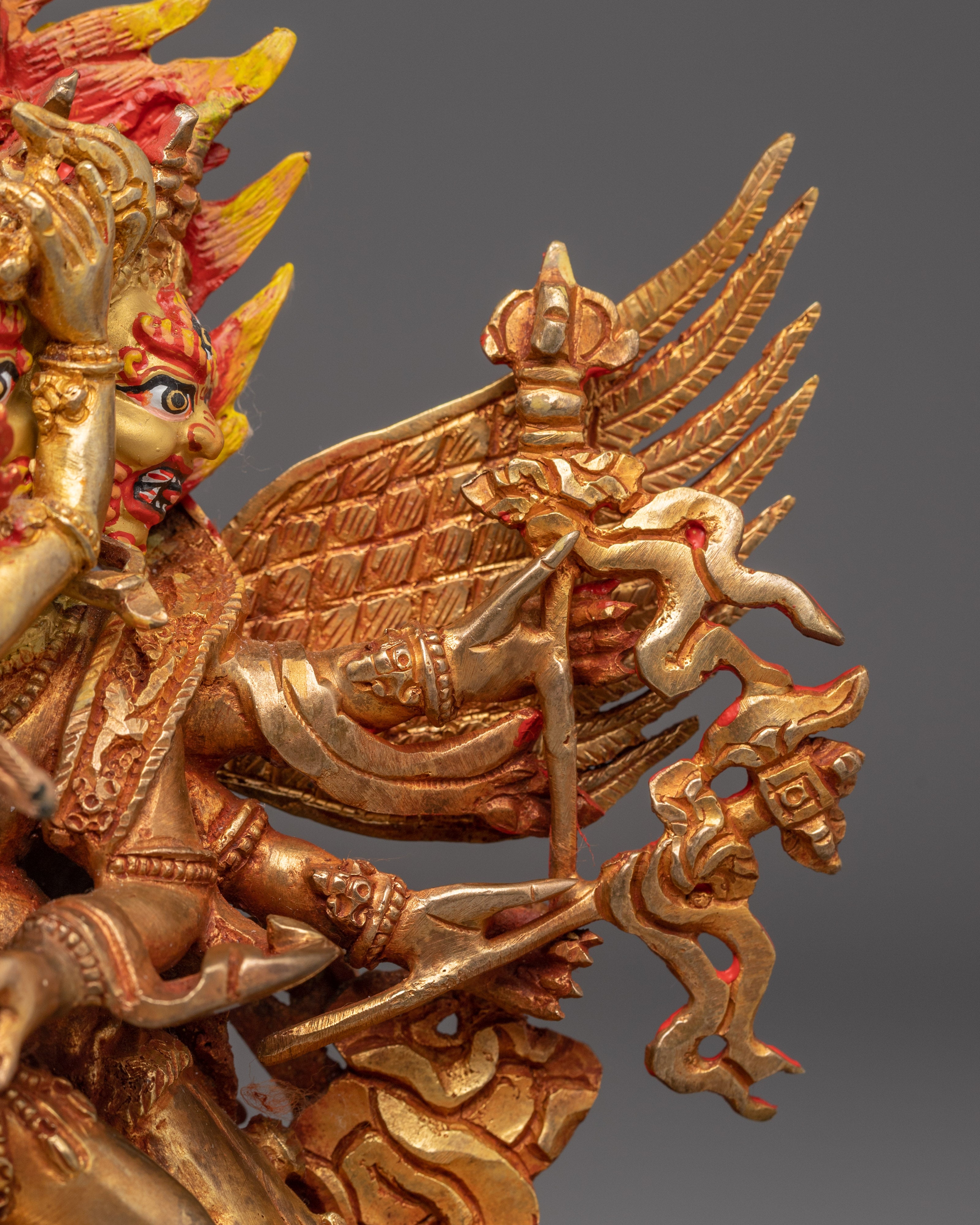 Wrathful Buddhist Deity Hayagriva Statue | Protector Deity