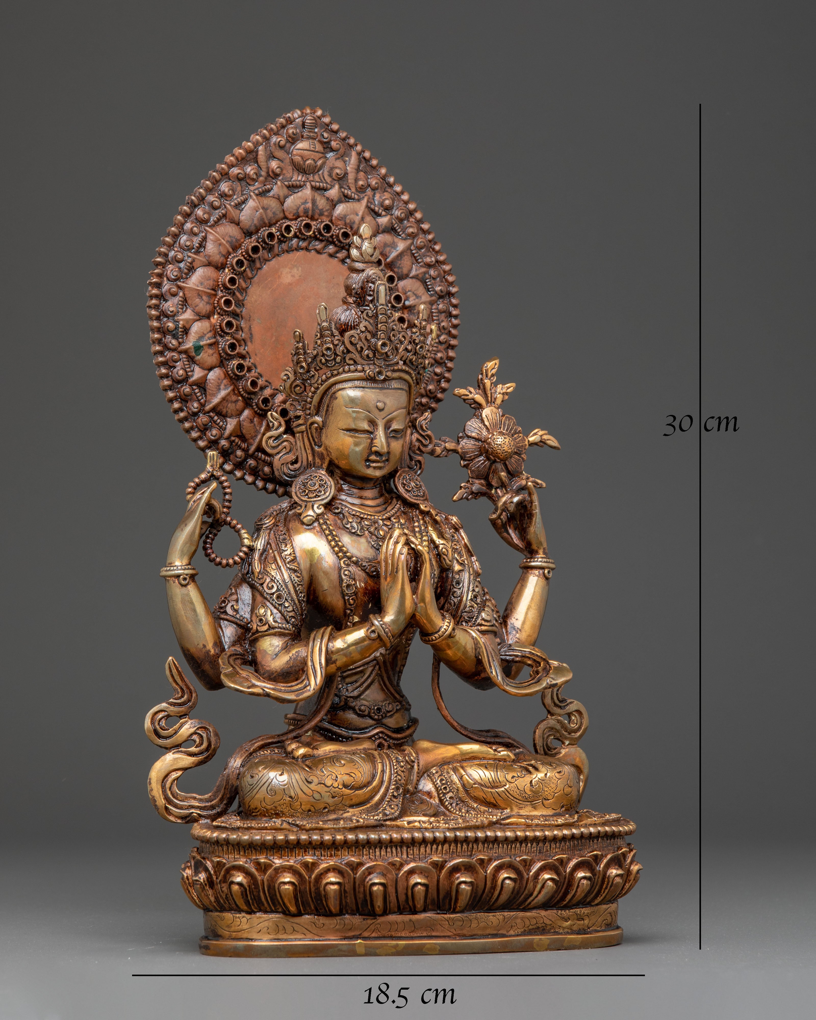 Tranquil Statue of Chenrezig