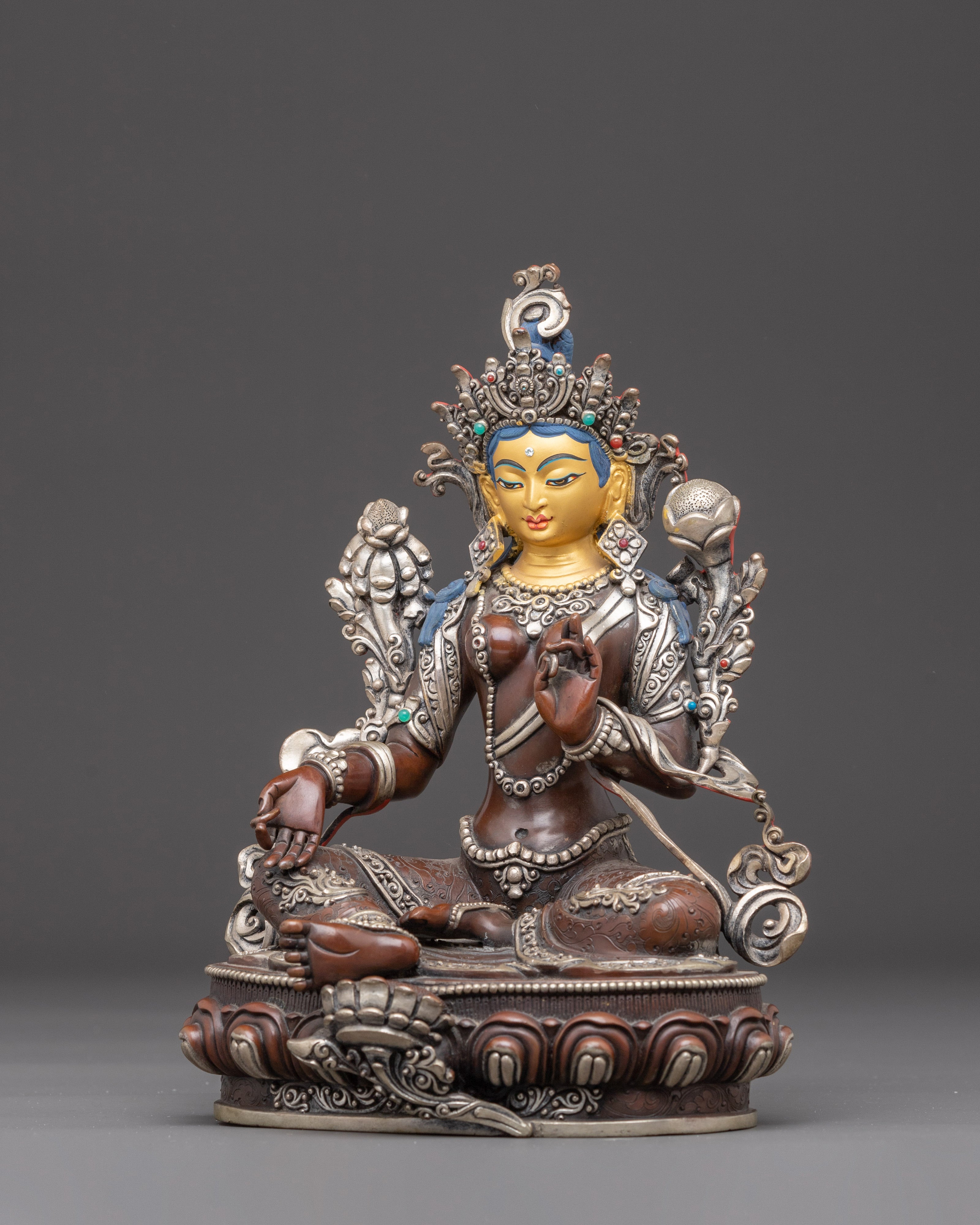 Green Tara Statue for Protection | Goddess of Healing and Compassion