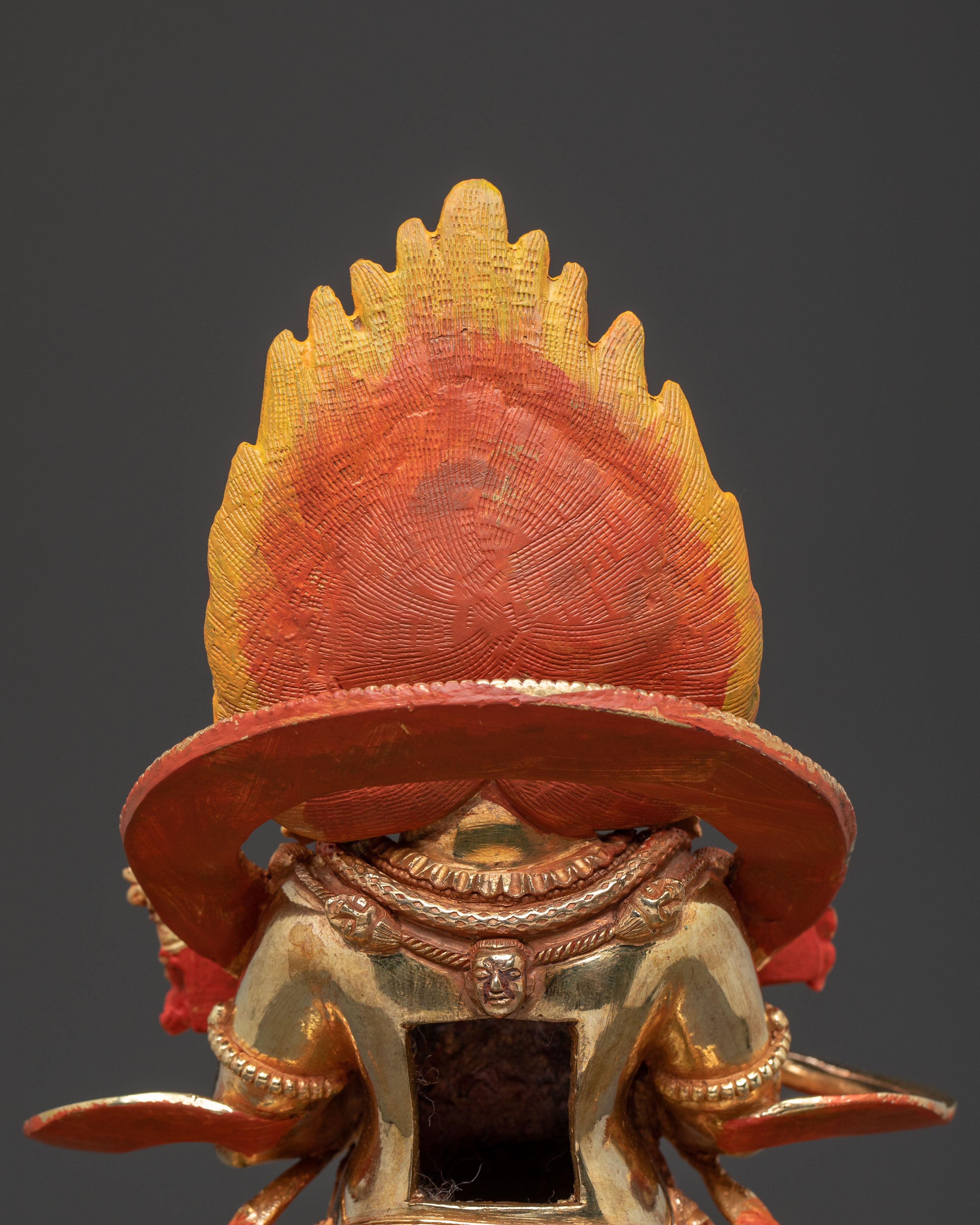 Sakya Mahakala Statue: Protector of Wisdom | Buddhist Sculpture