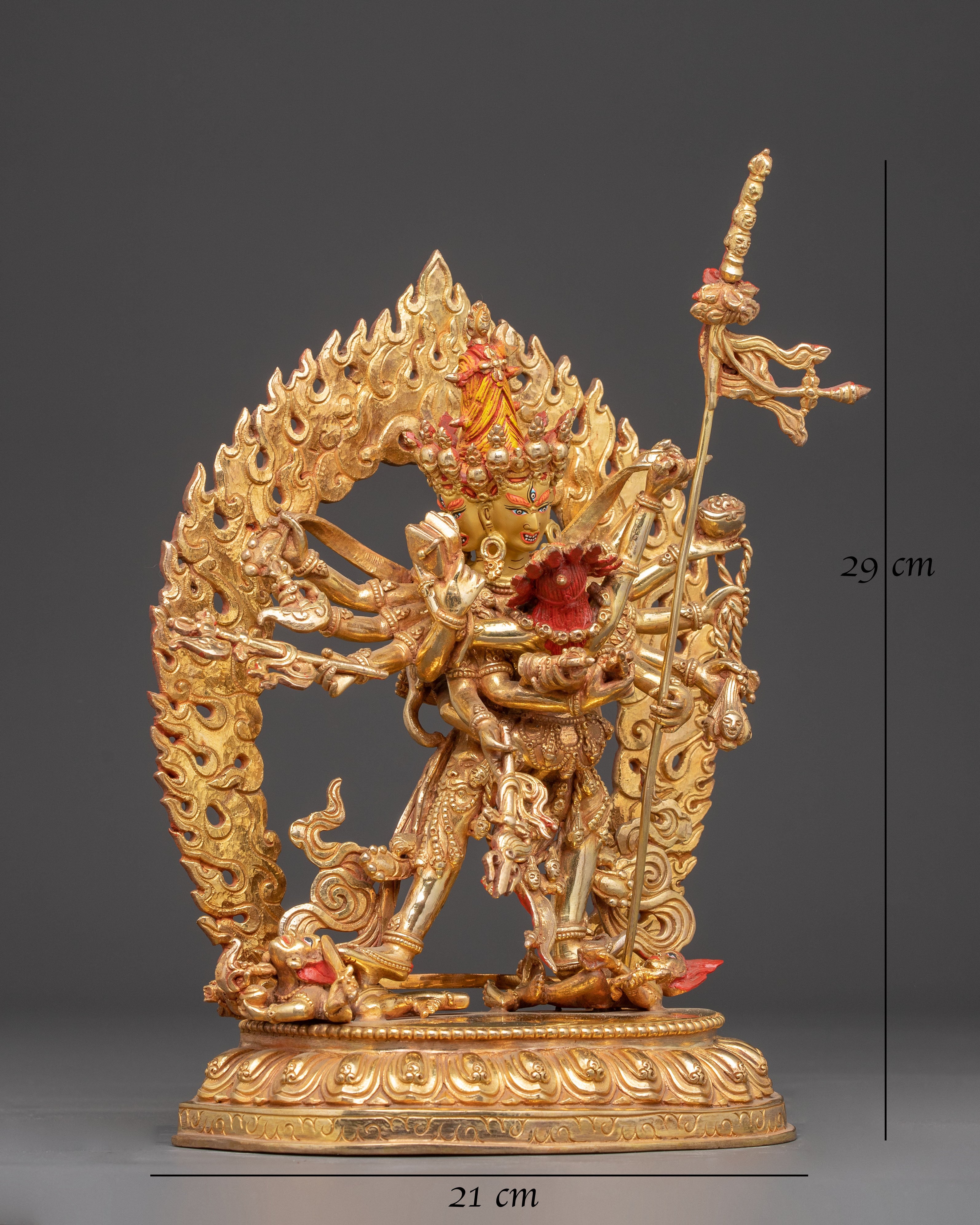 Chakrasambhara Tantric Deity Sculpture | Ritual Practice and Sacred Altar