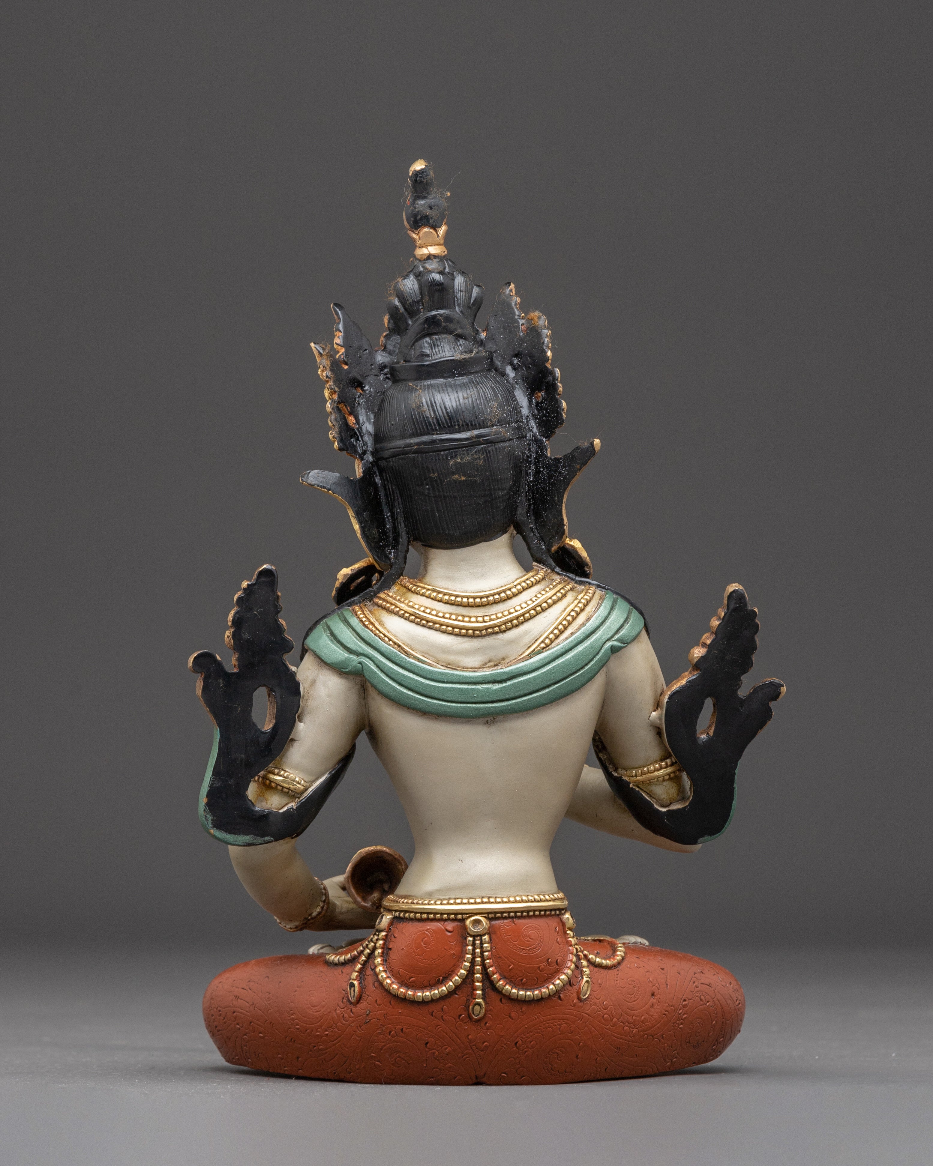 Handcrafted Golden Art of Dorje Sempa Purification Deity | Buddhist Altar Statue