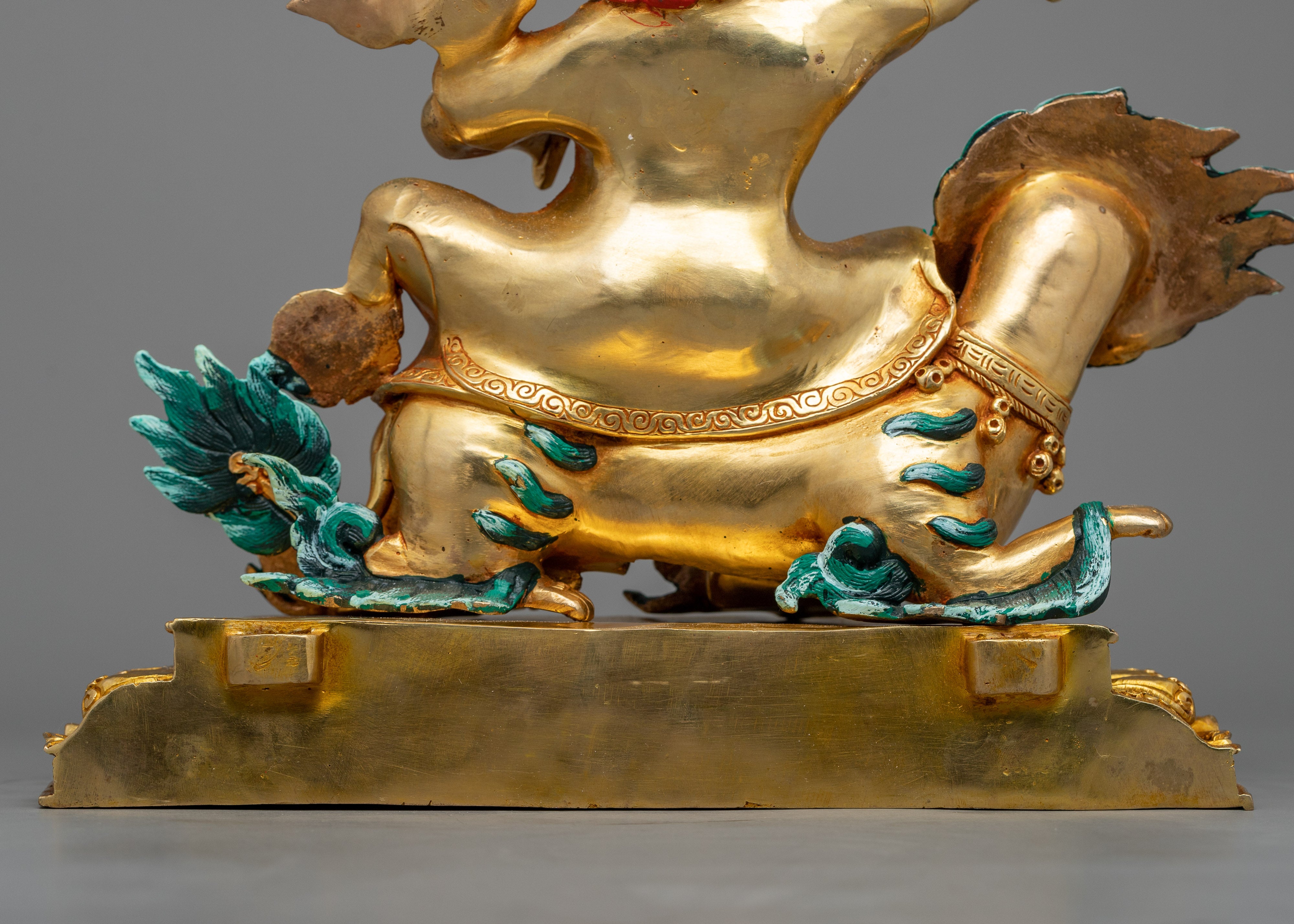 Mahakala Dorje Legpa Statue | 24K Gold Gilded Protector of the Dharma